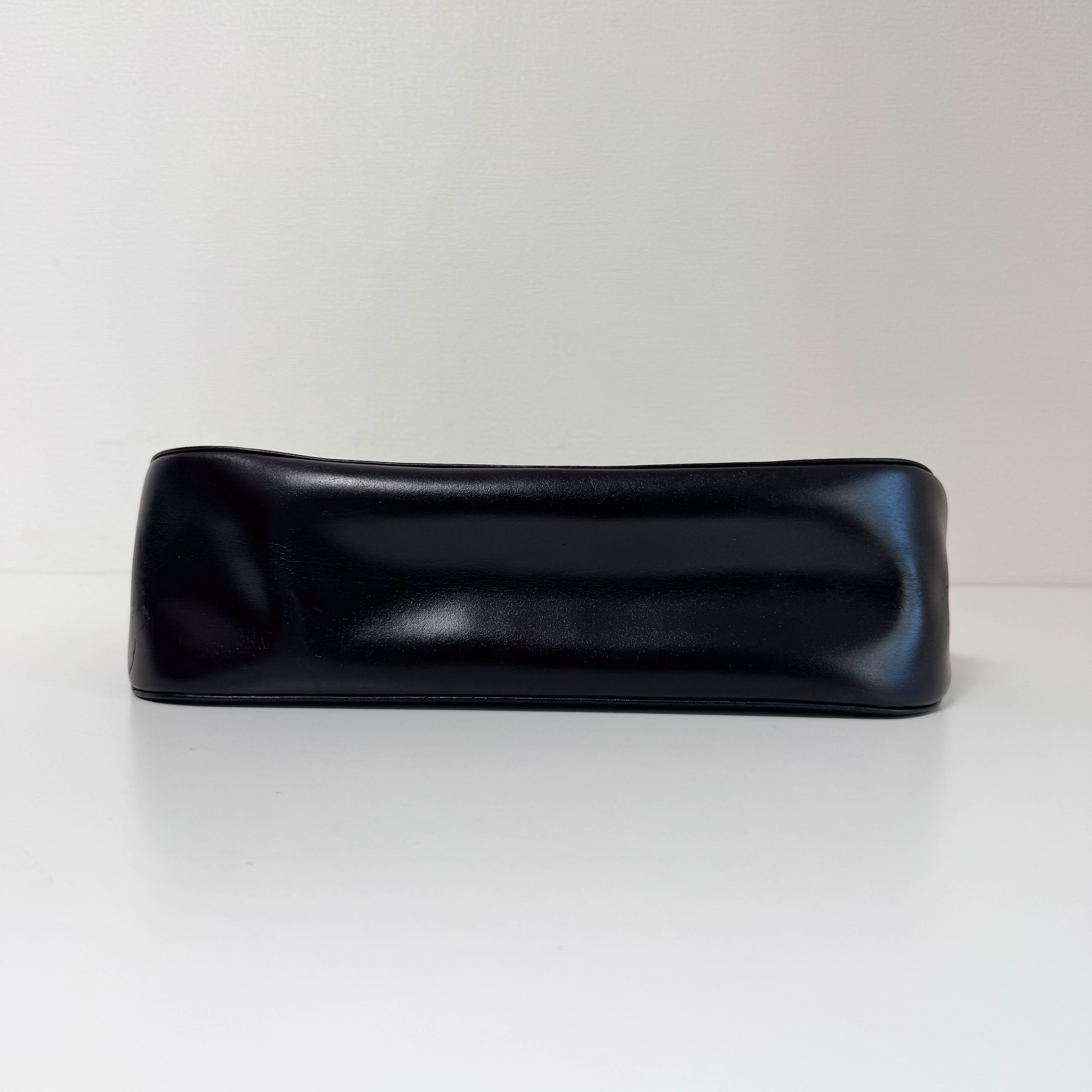 Archive Black Leather Shoulder Bag