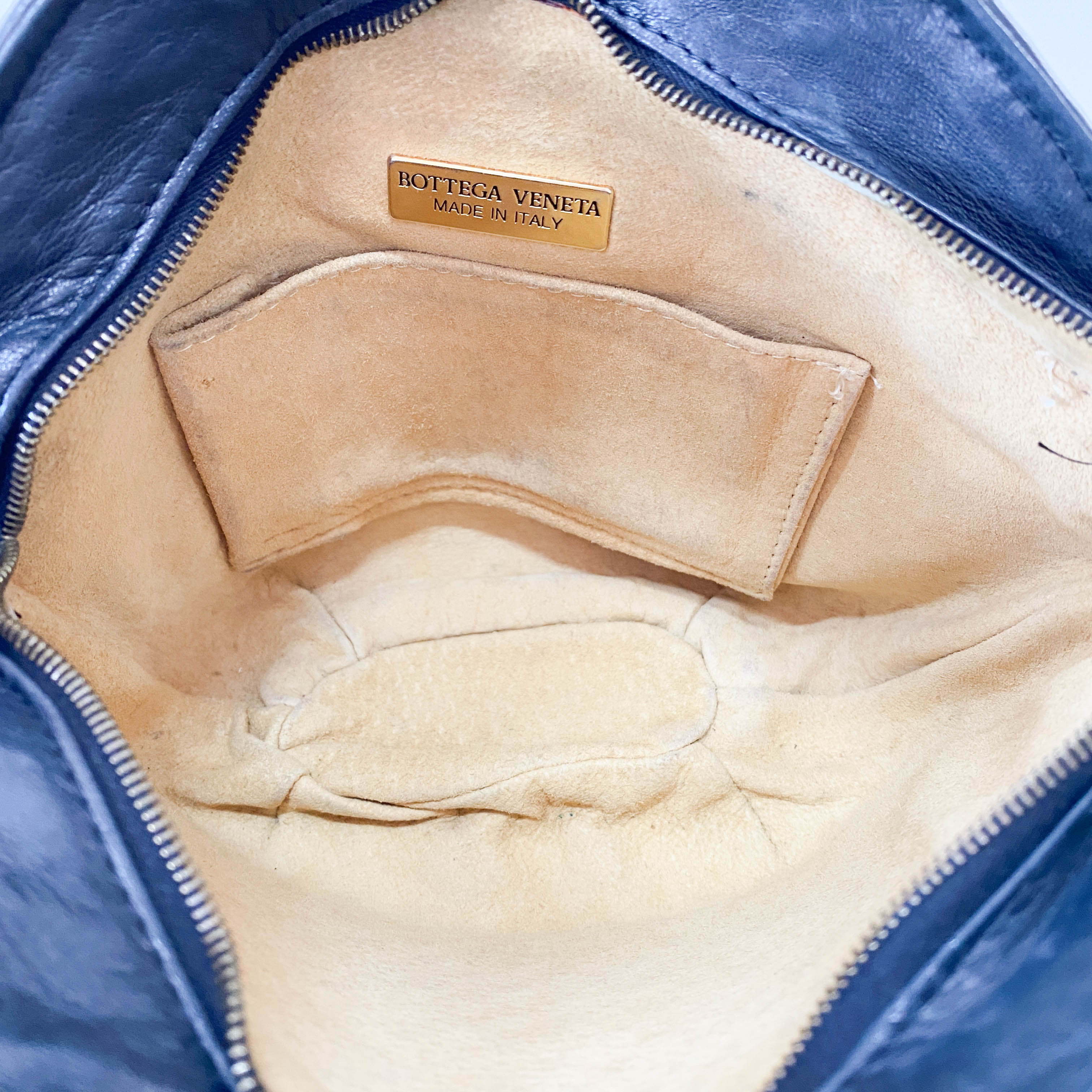 Intrecciato Black Shoulder Bag