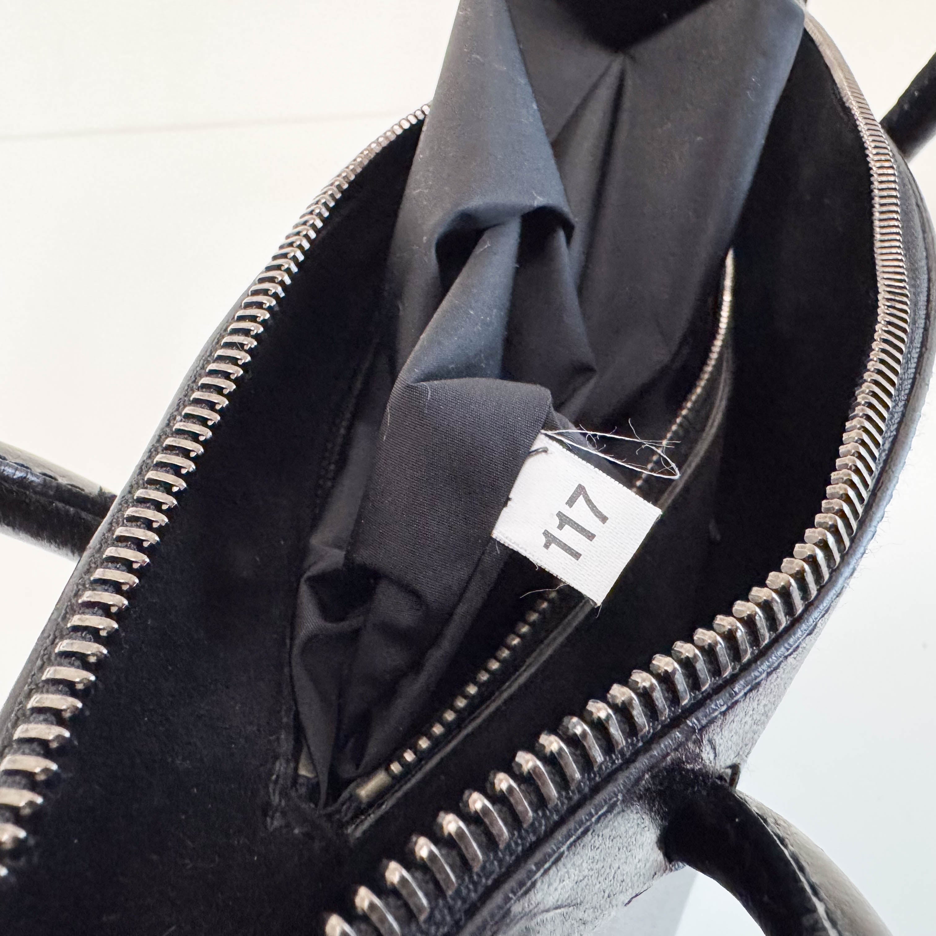 Archive Black Leather Shoulder Bag