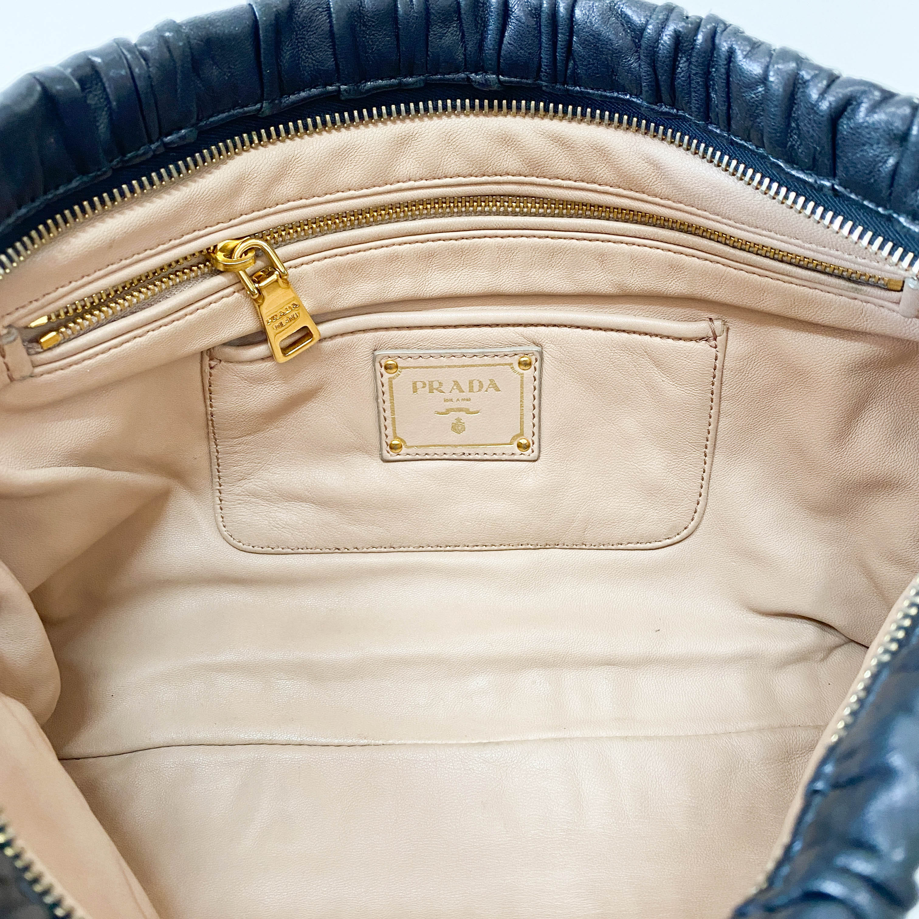 Black Leather Clutch Bag