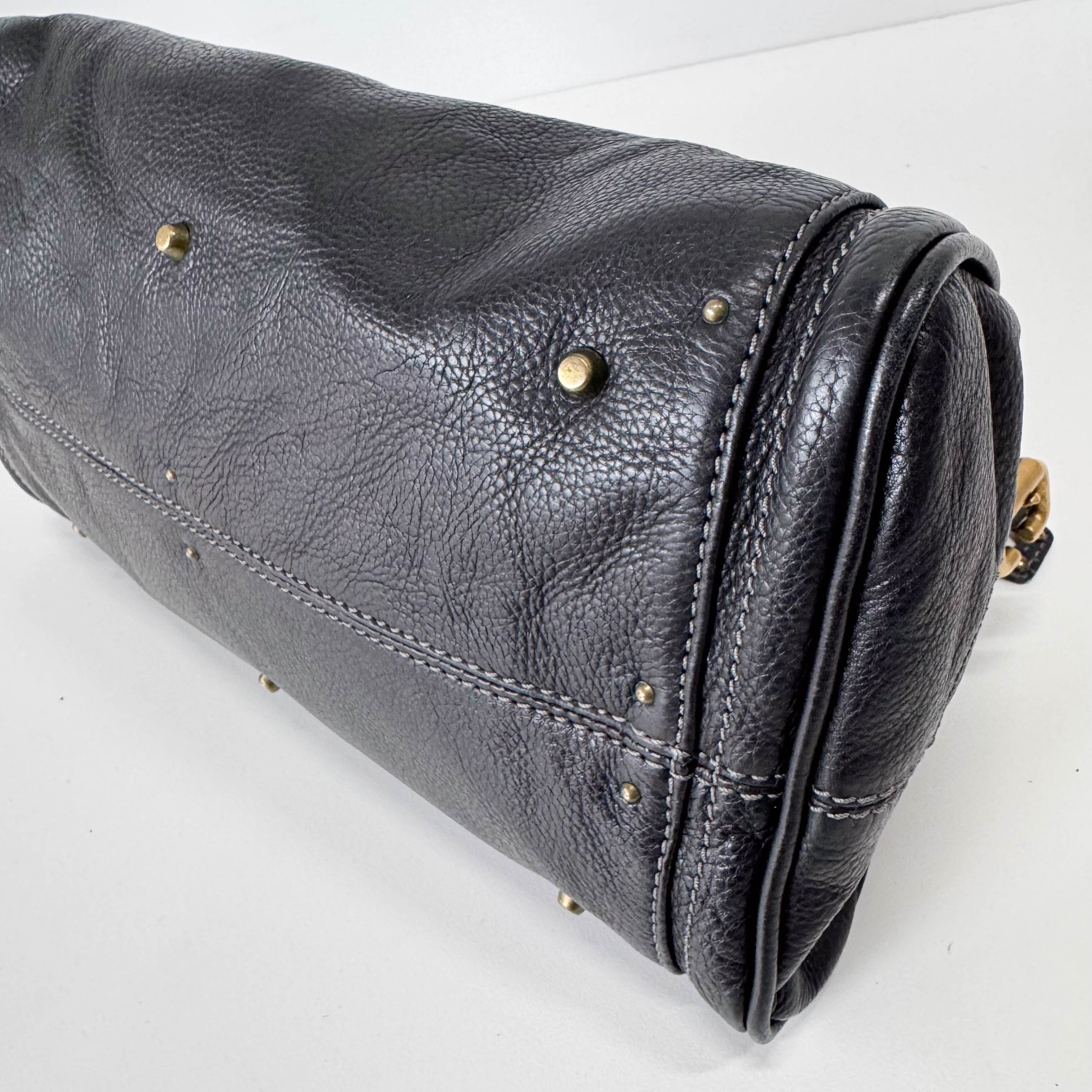 Paddignton Black Leather Bag