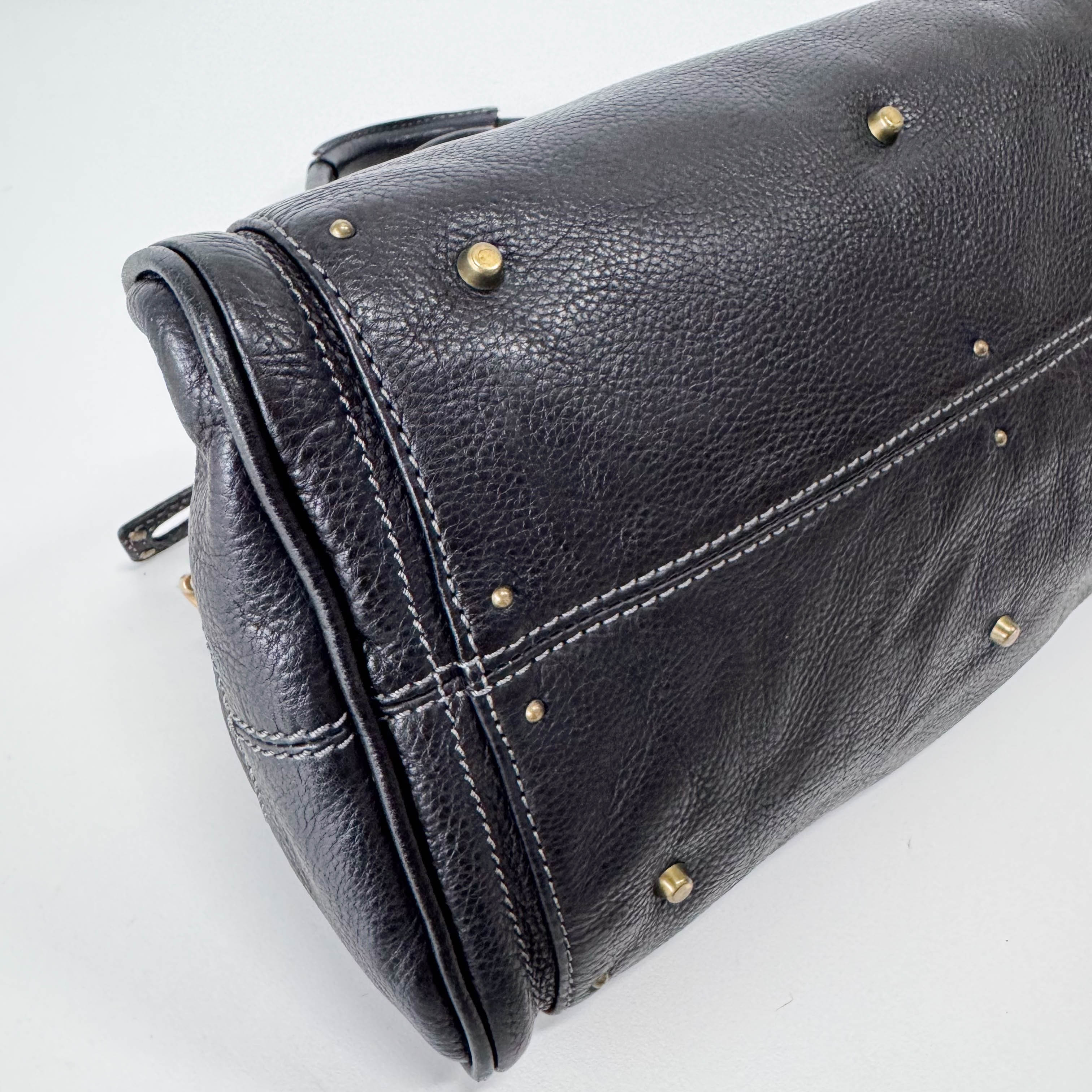 Paddignton Black Leather Bag