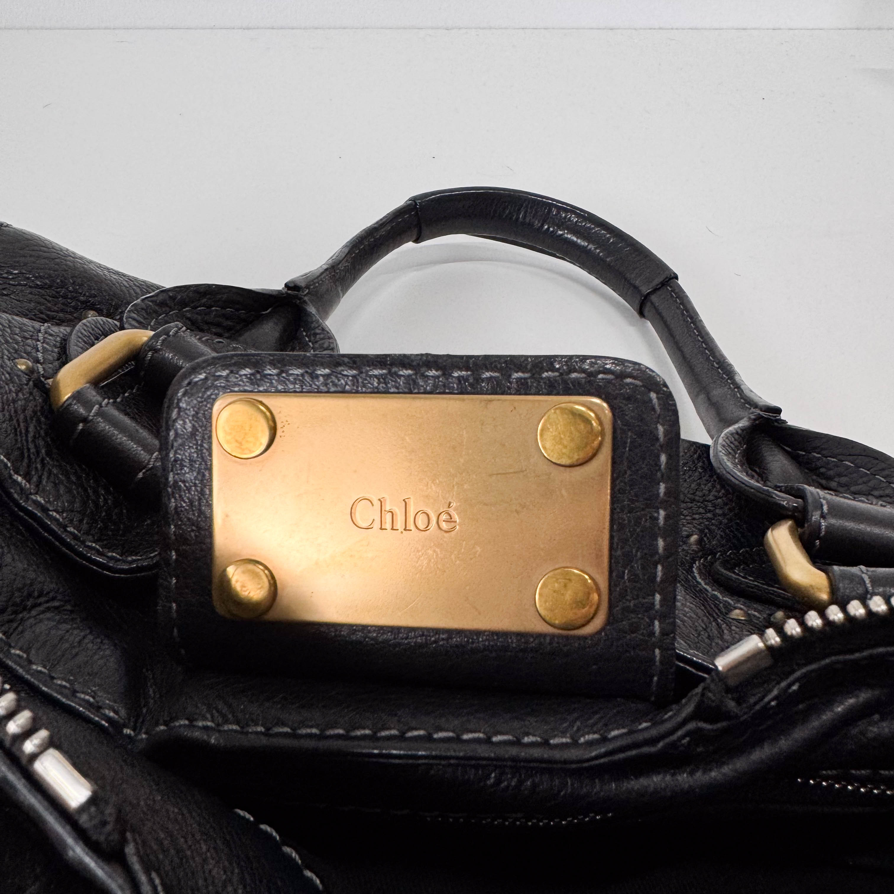 Paddignton Black Leather Bag