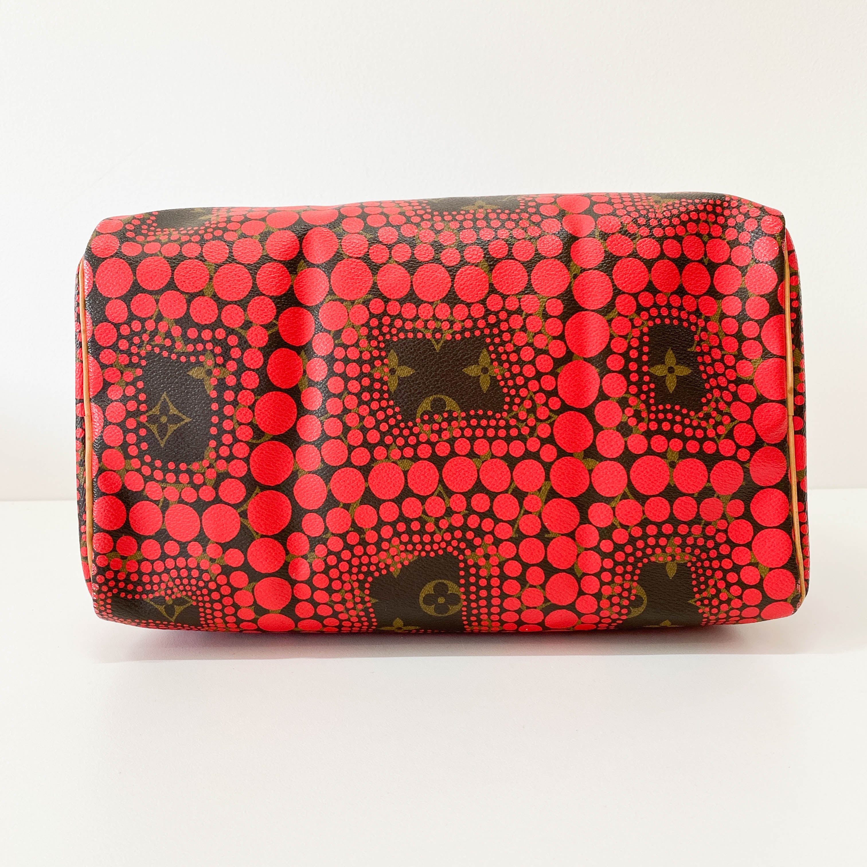 Yayoi Kusama Monogram Pumpkin Dot Speedy 30 Red