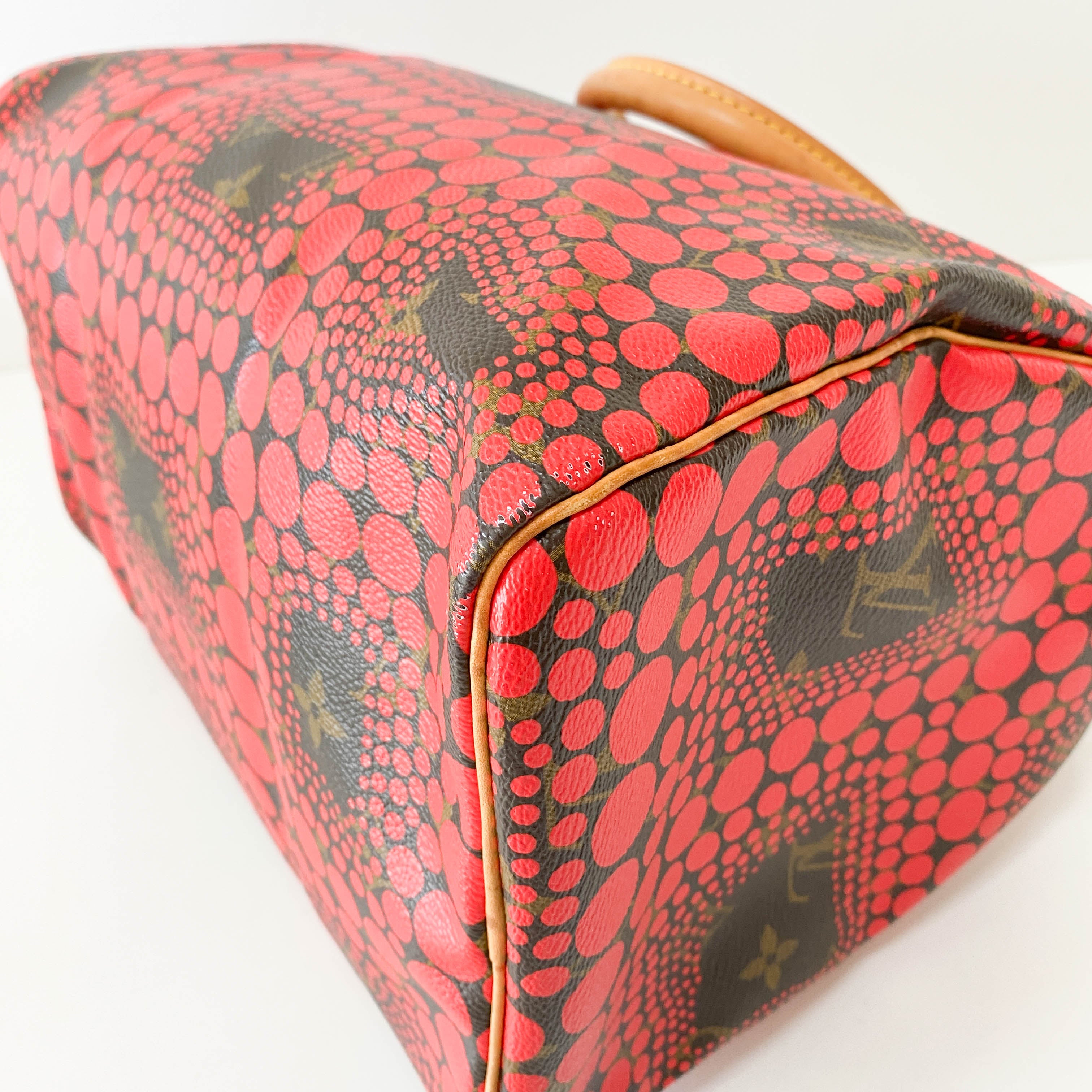 Yayoi Kusama Monogram Pumpkin Dot Speedy 30 Red