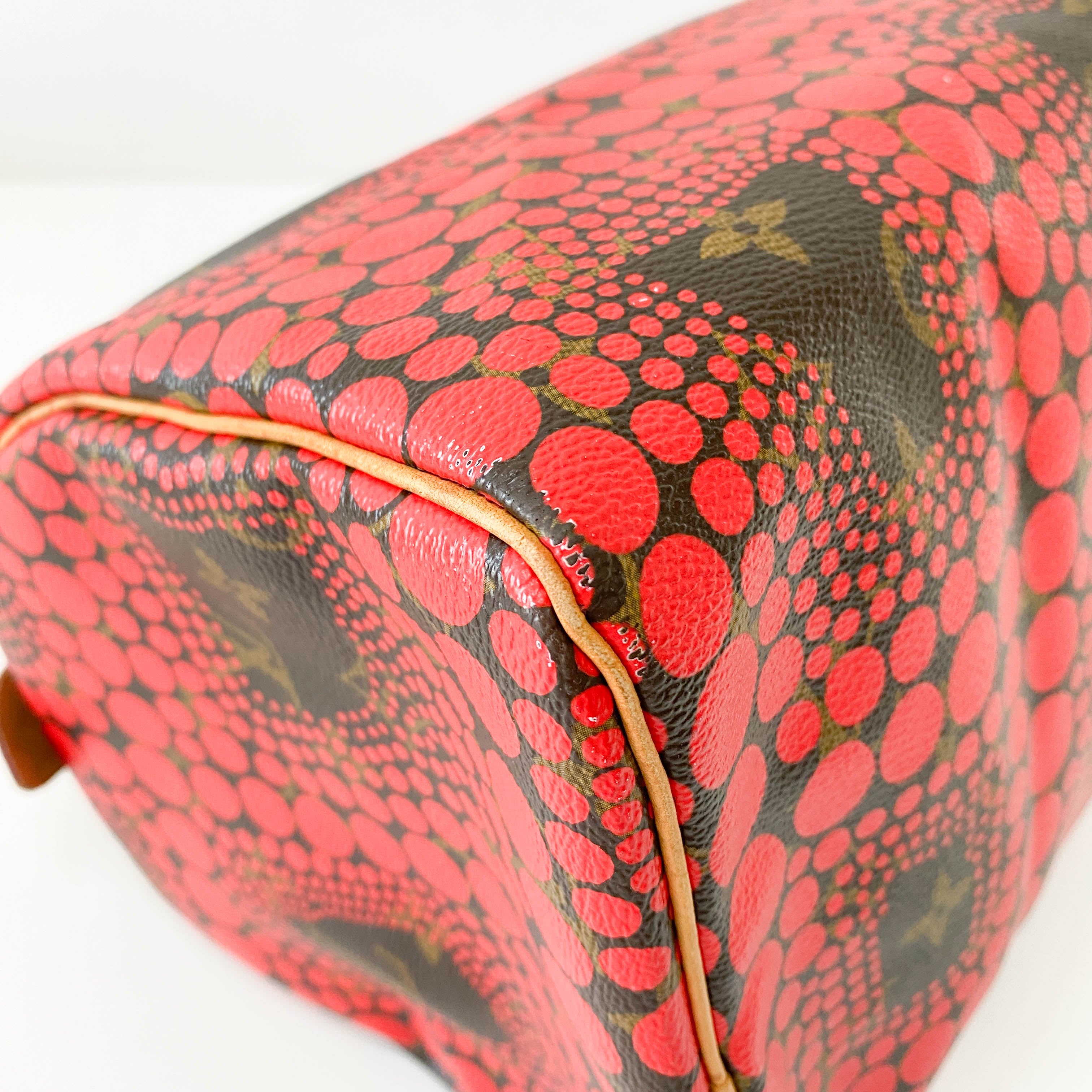 Yayoi Kusama Monogram Pumpkin Dot Speedy 30 Red