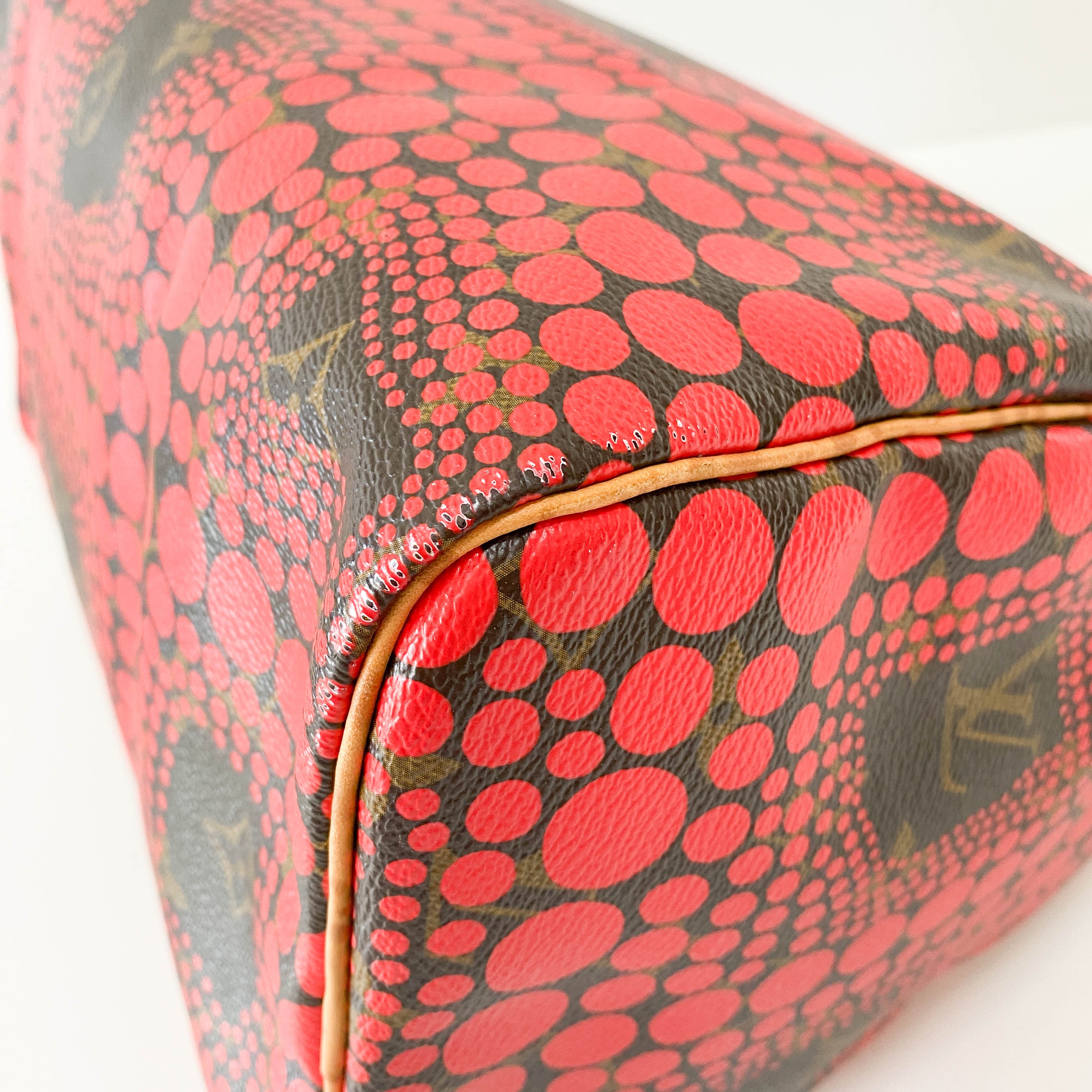 Yayoi Kusama Monogram Pumpkin Dot Speedy 30 Red