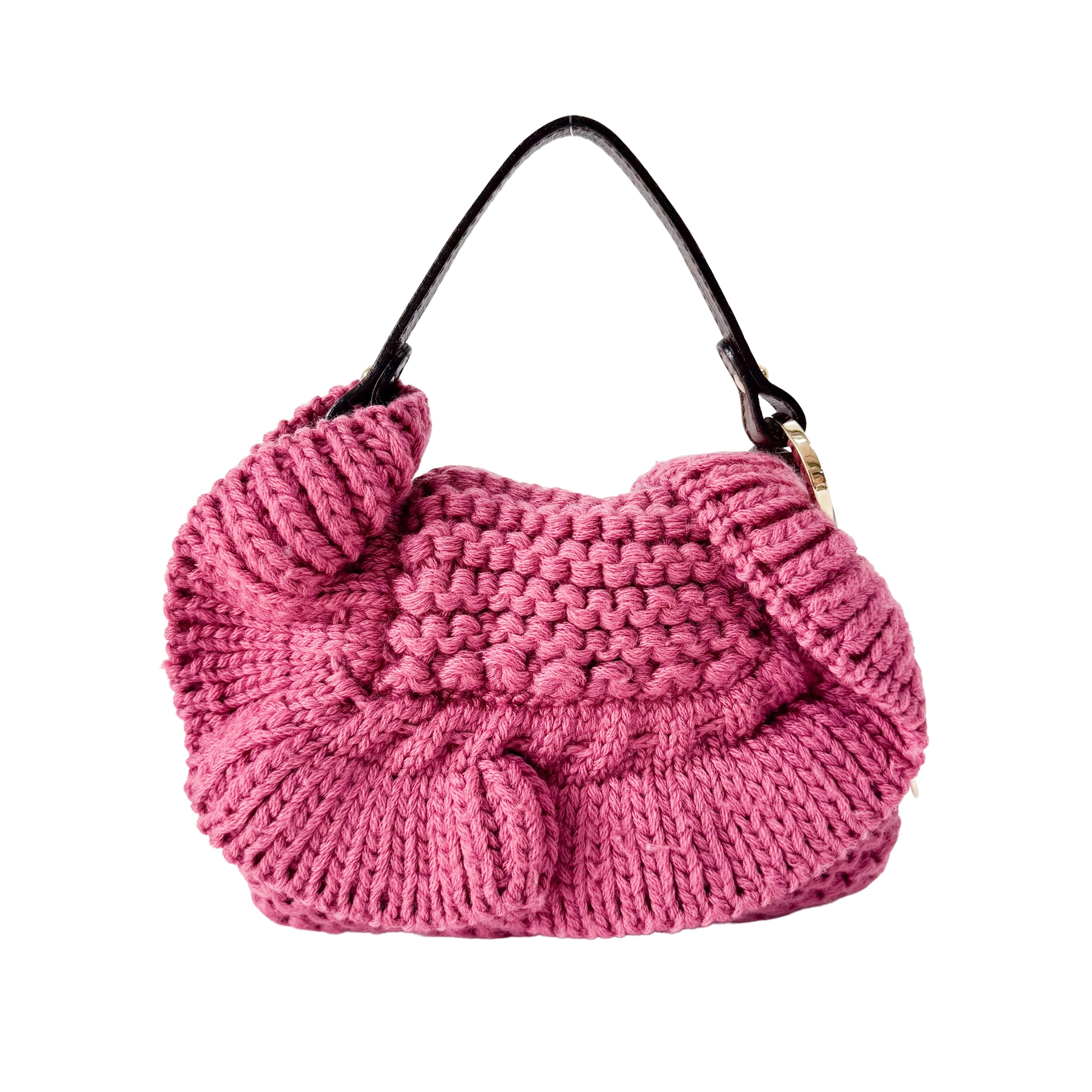 Wool Pink Mini Shoulder Bag