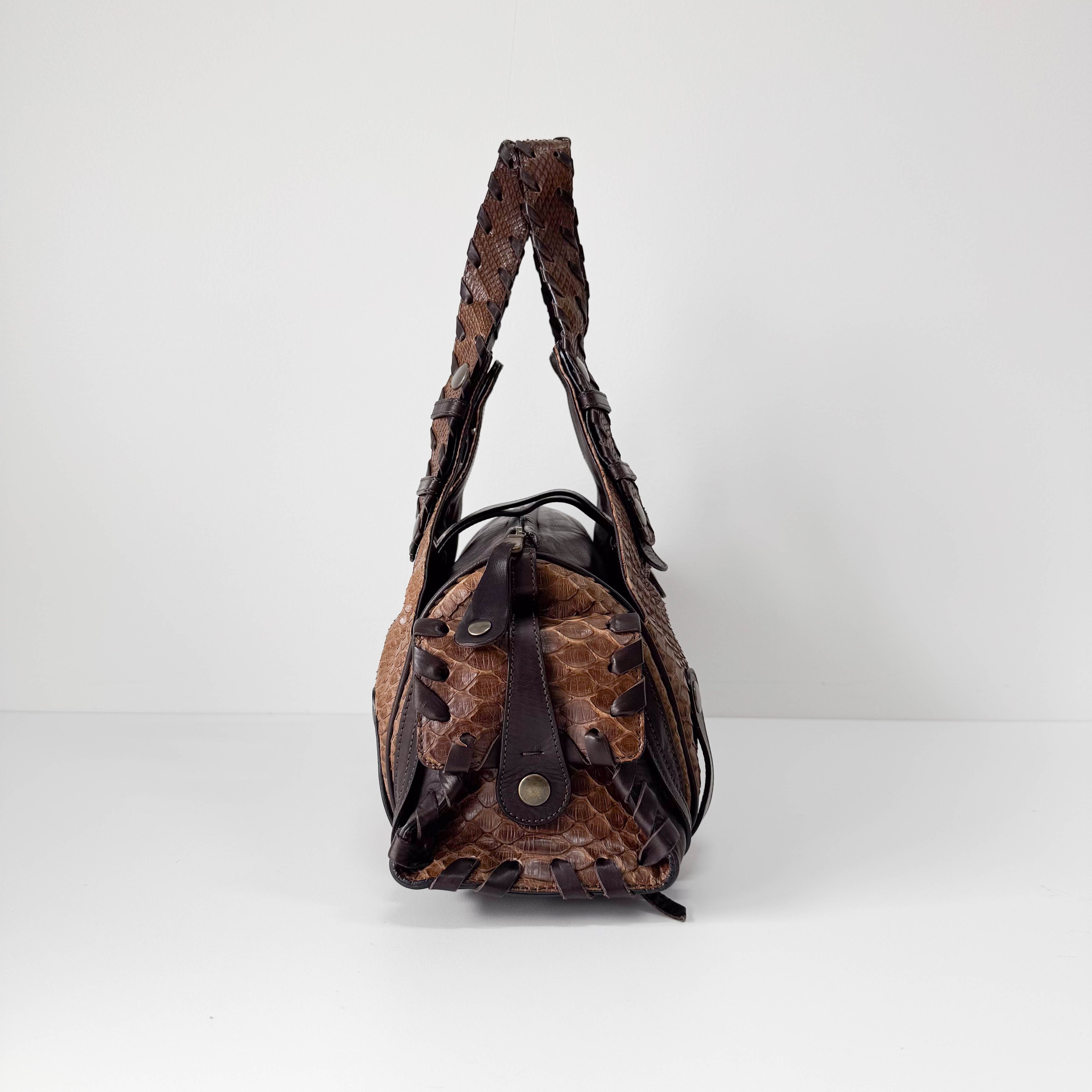Brown Leather Shoulder Bag