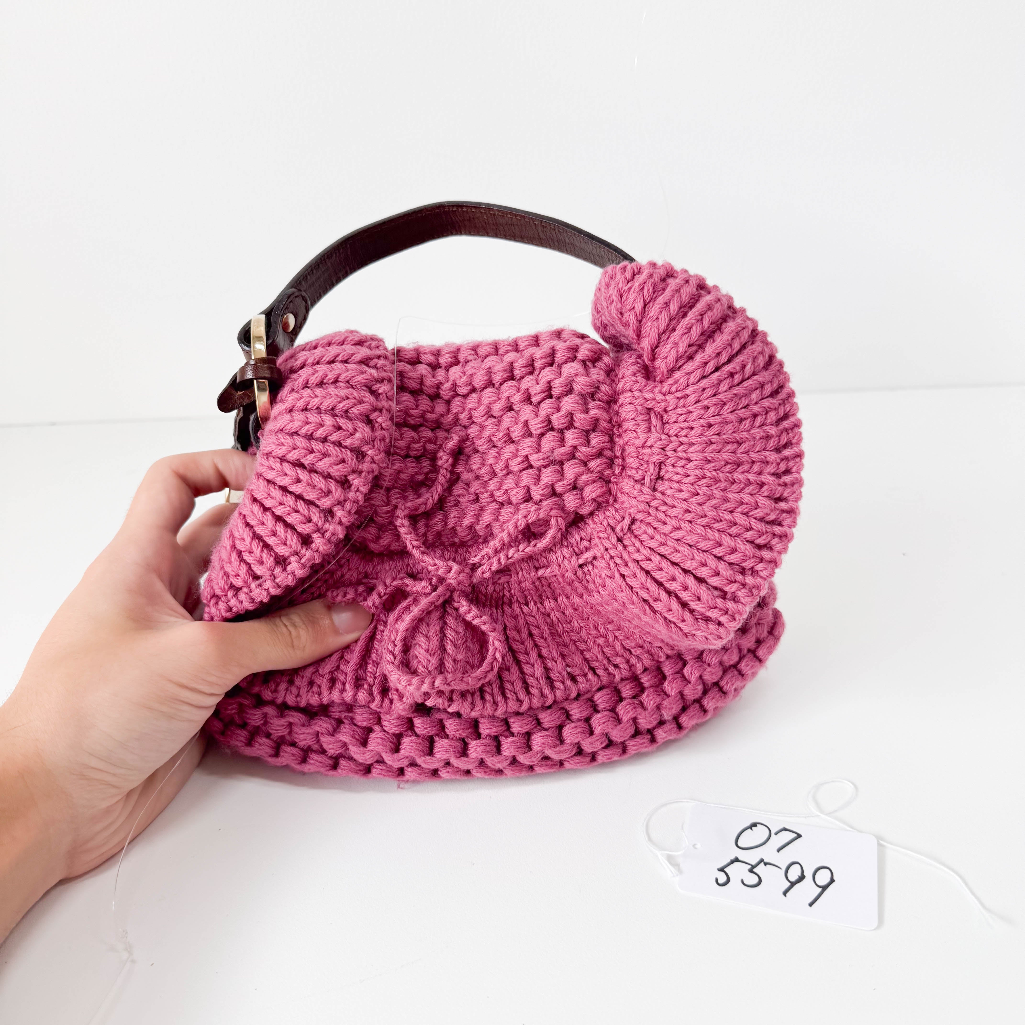 Wool Pink Mini Shoulder Bag