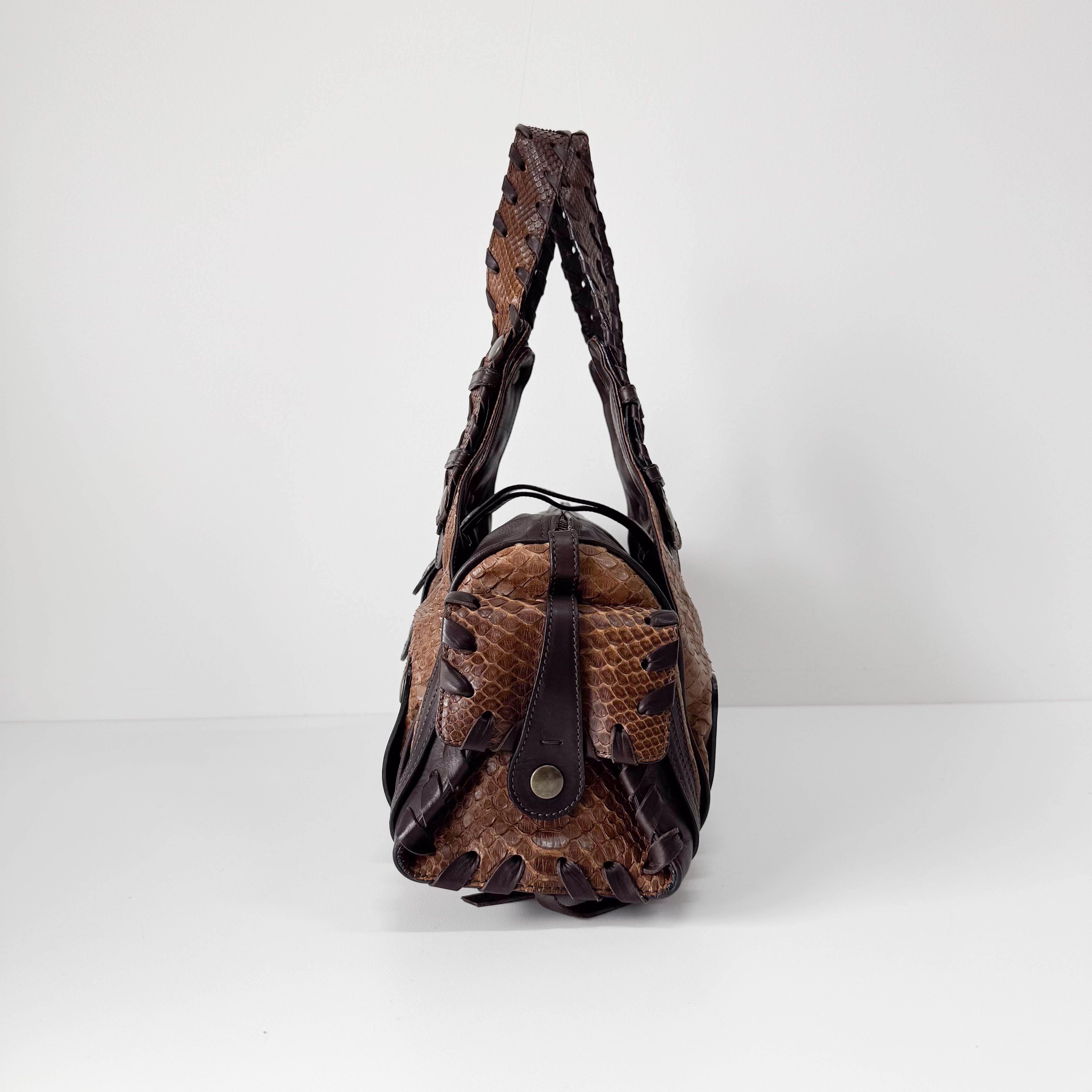 Brown Leather Shoulder Bag