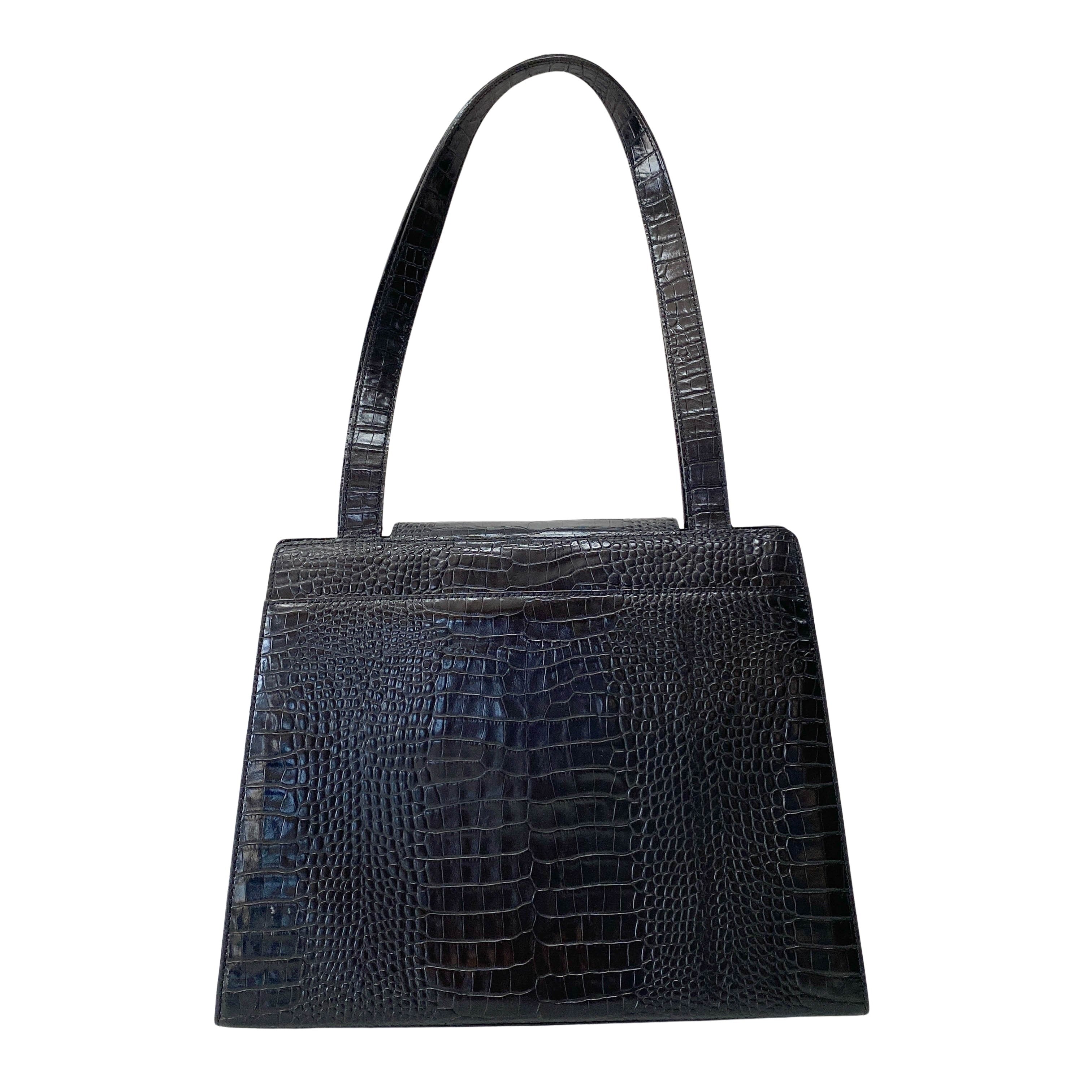 YSL Black Leather Shoulder Bag