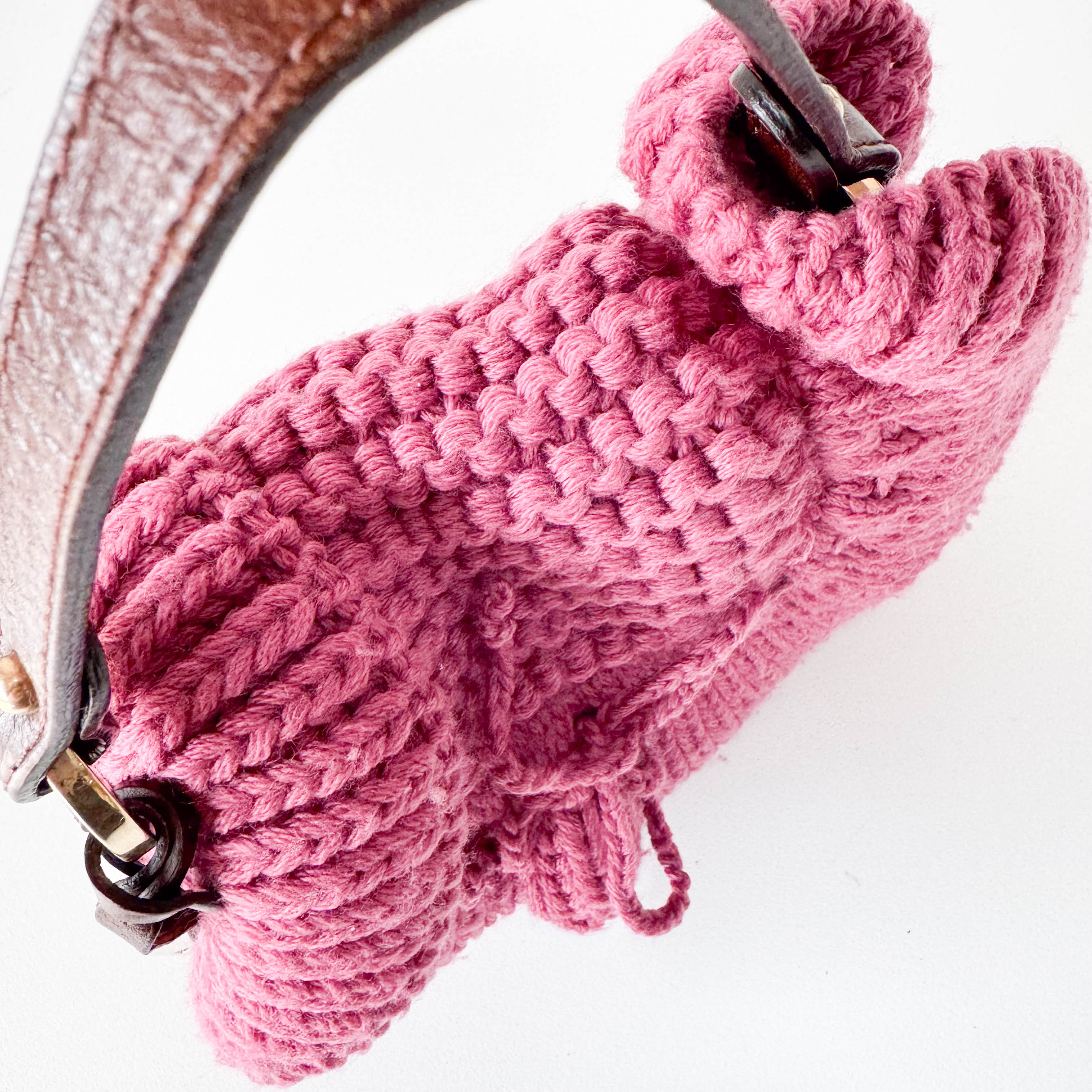 Wool Pink Mini Shoulder Bag