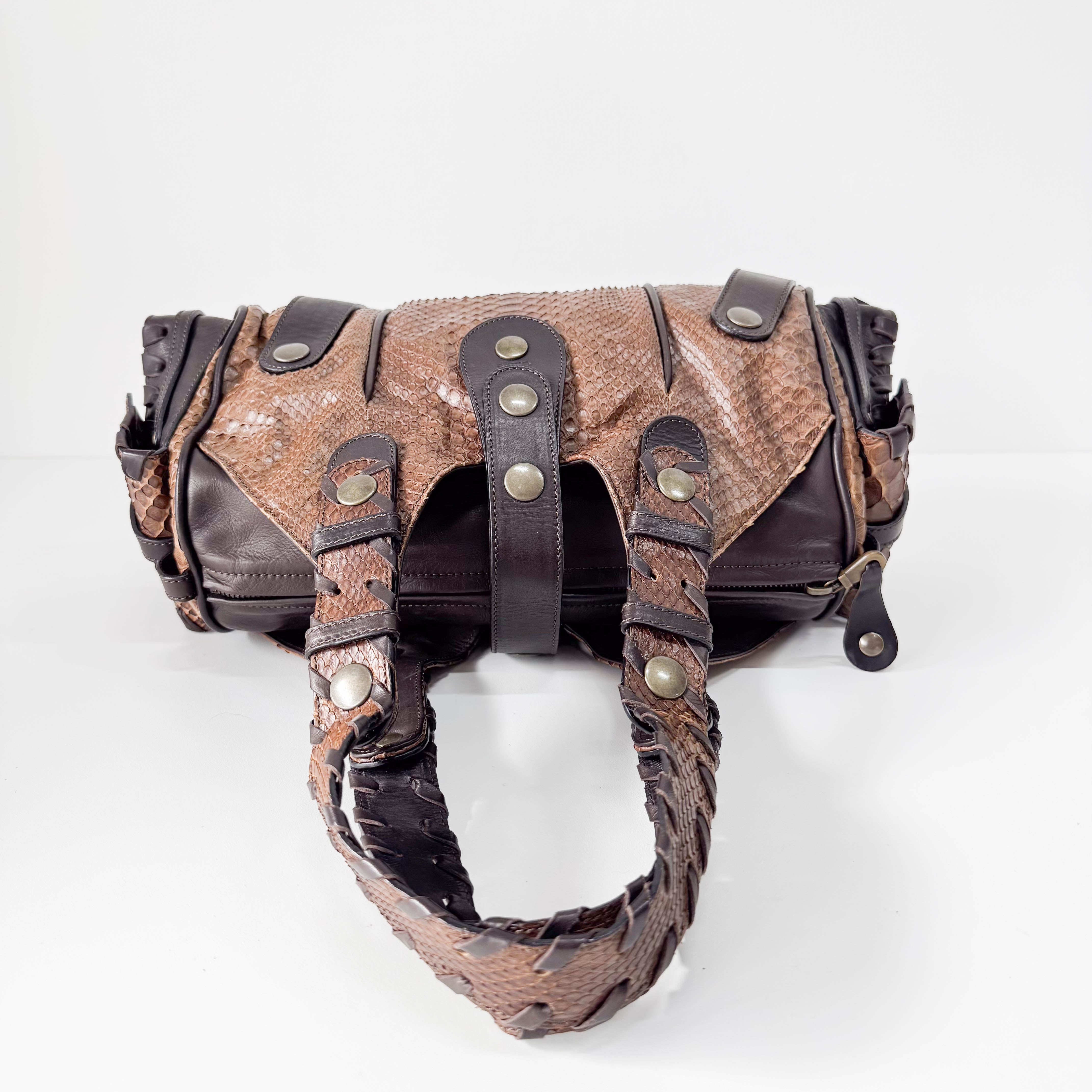 Brown Leather Shoulder Bag