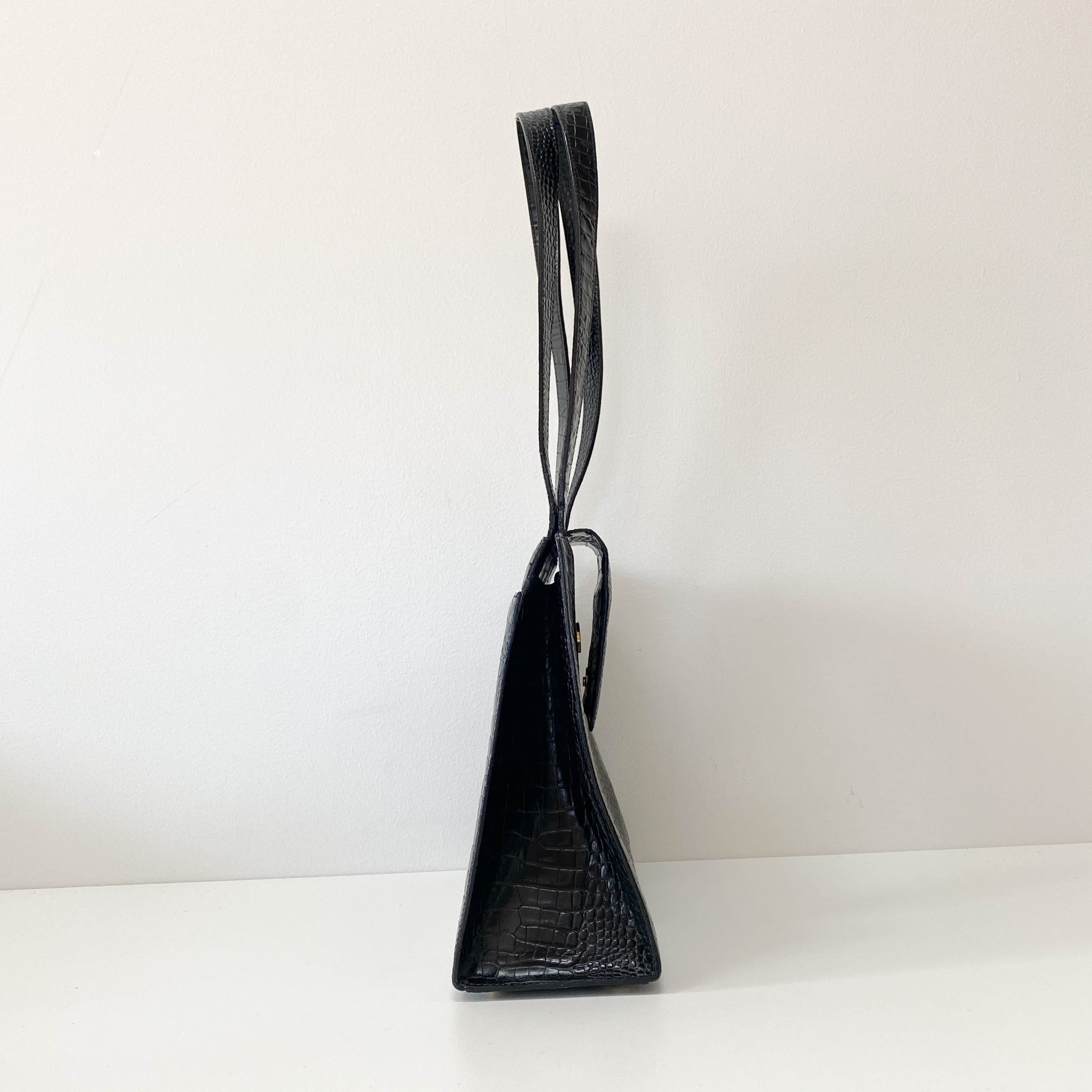 YSL Black Leather Shoulder Bag