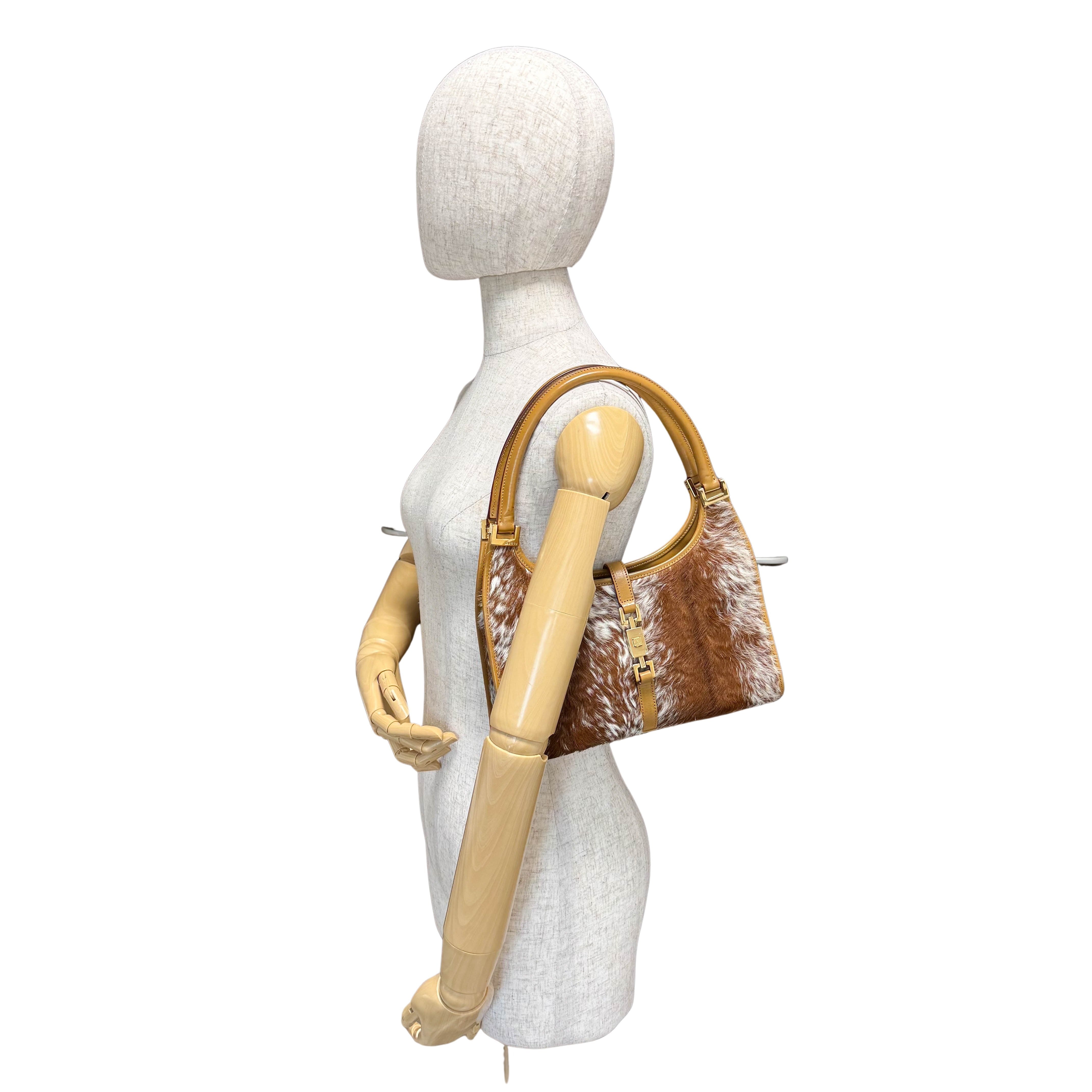 Jackie Brown Fur Shoulder Bag