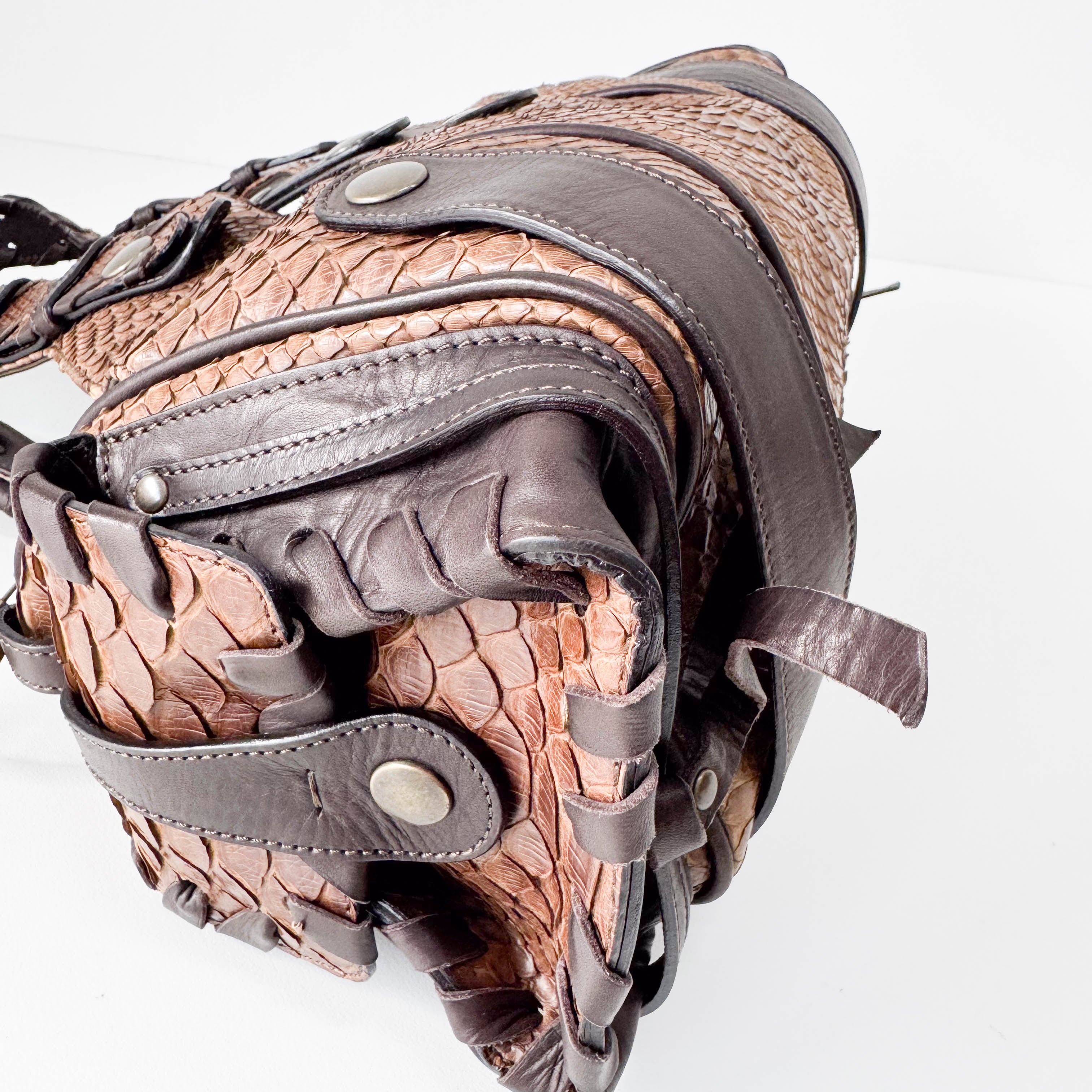 Brown Leather Shoulder Bag