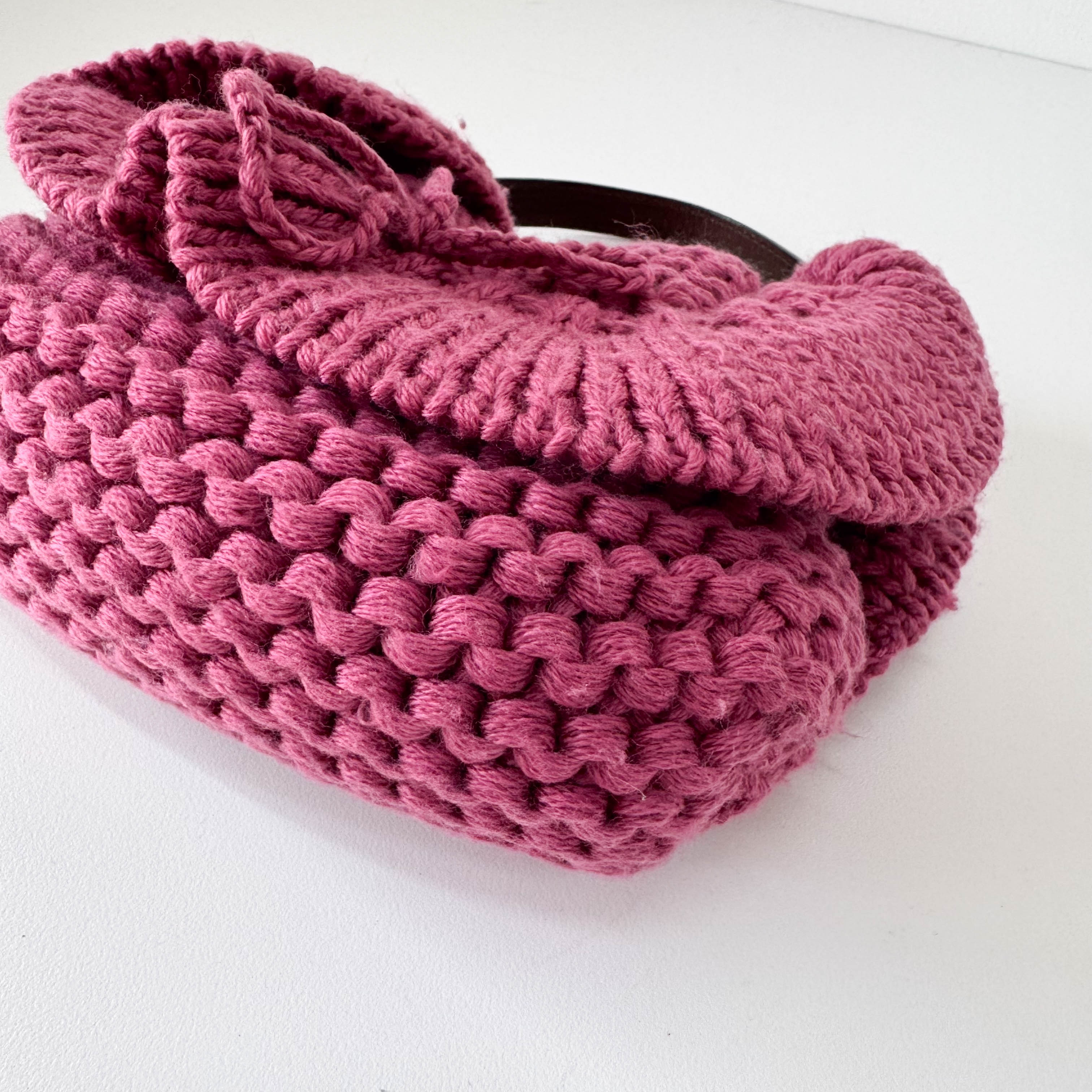 Wool Pink Mini Shoulder Bag