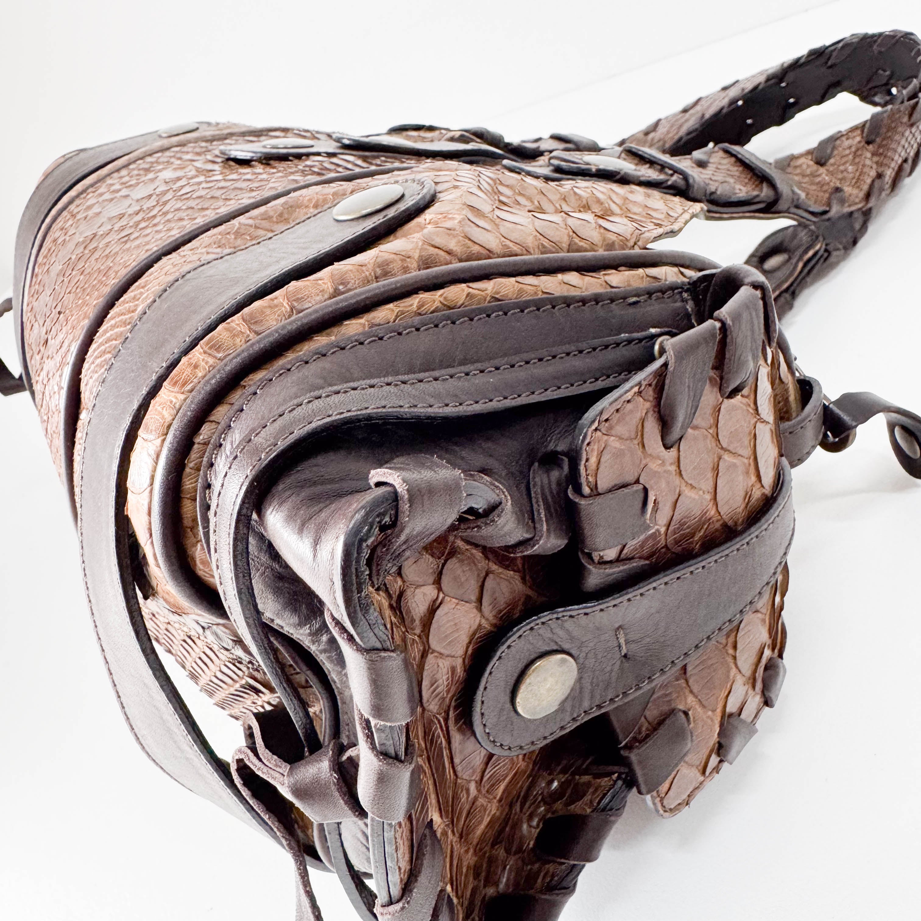 Brown Leather Shoulder Bag