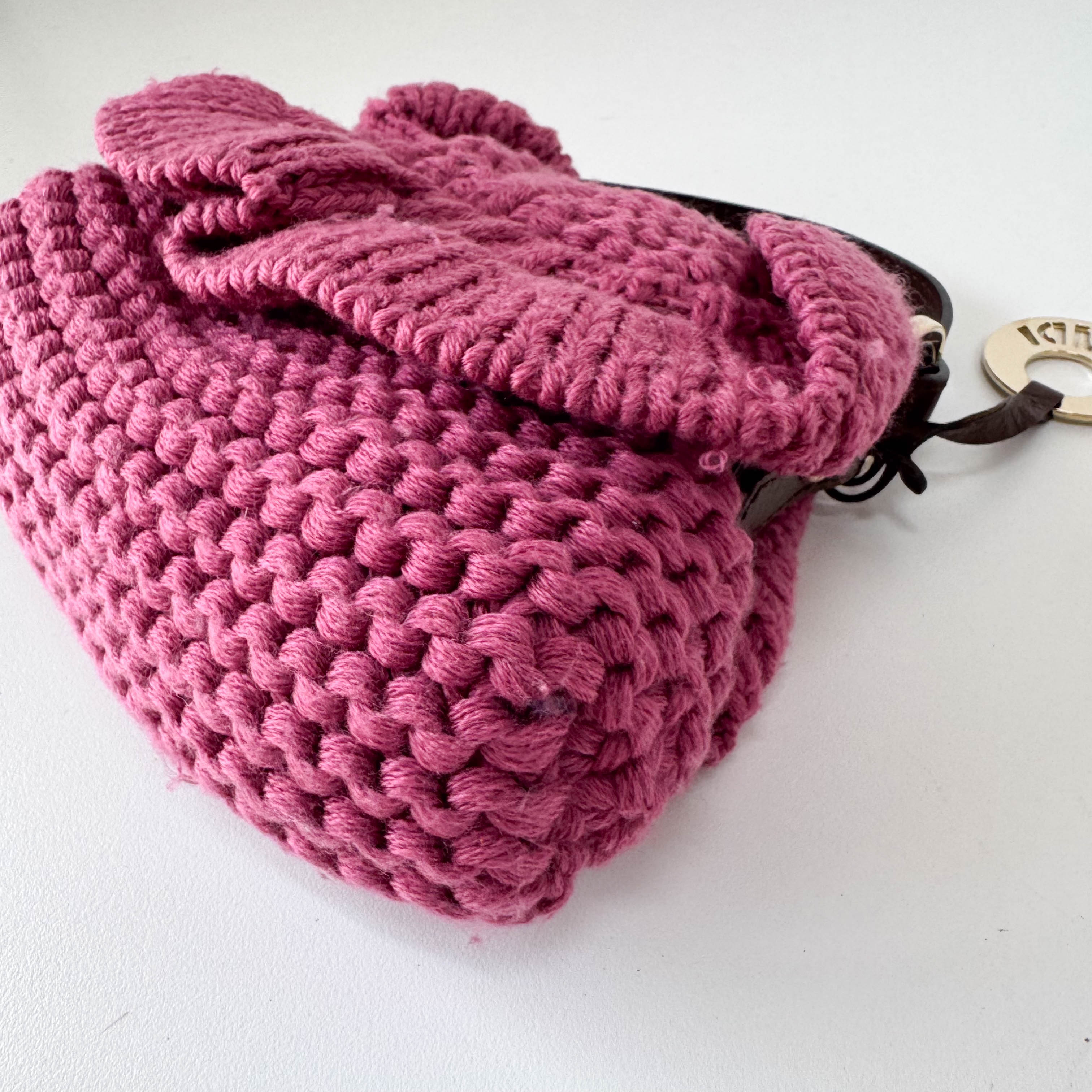 Wool Pink Mini Shoulder Bag