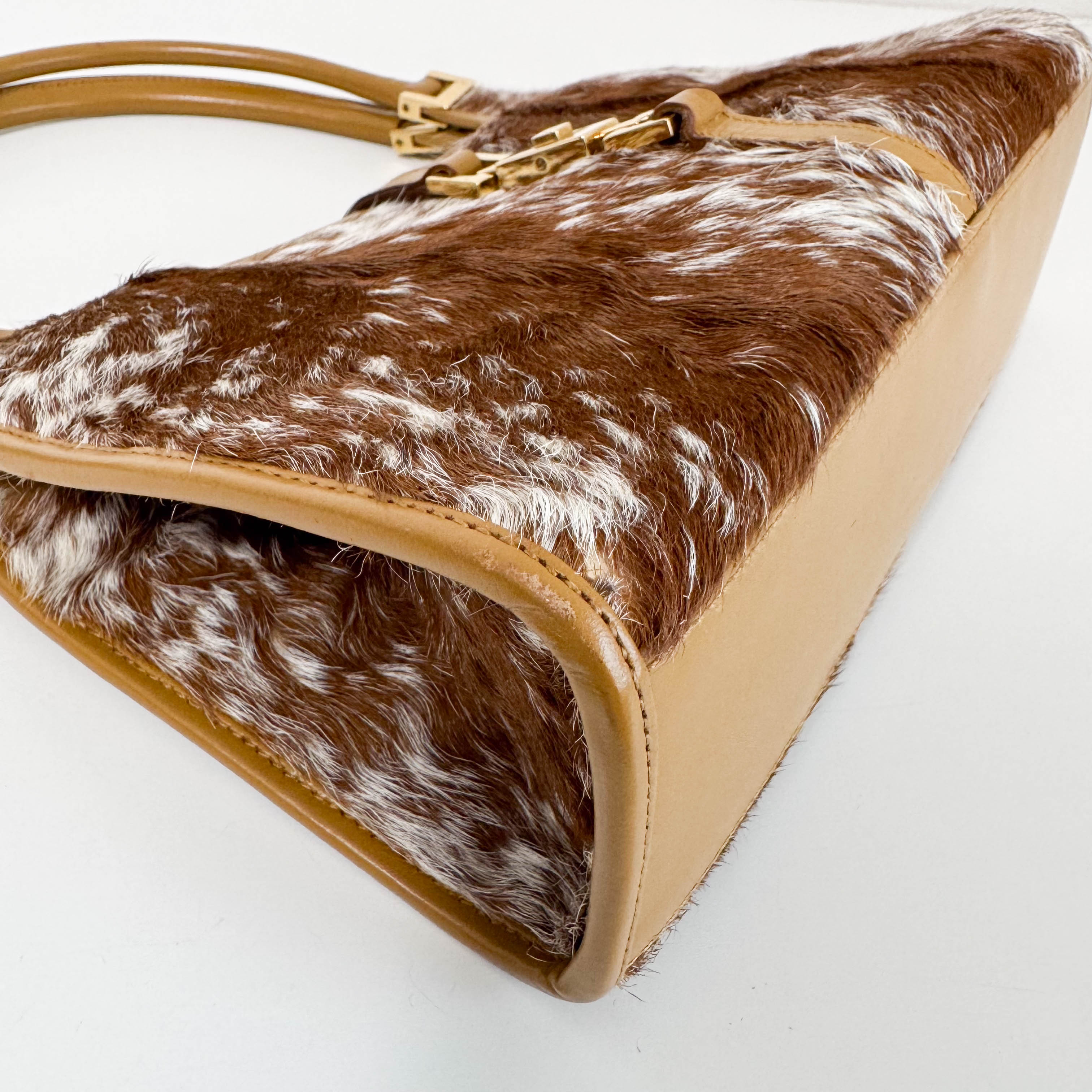 Jackie Brown Fur Shoulder Bag