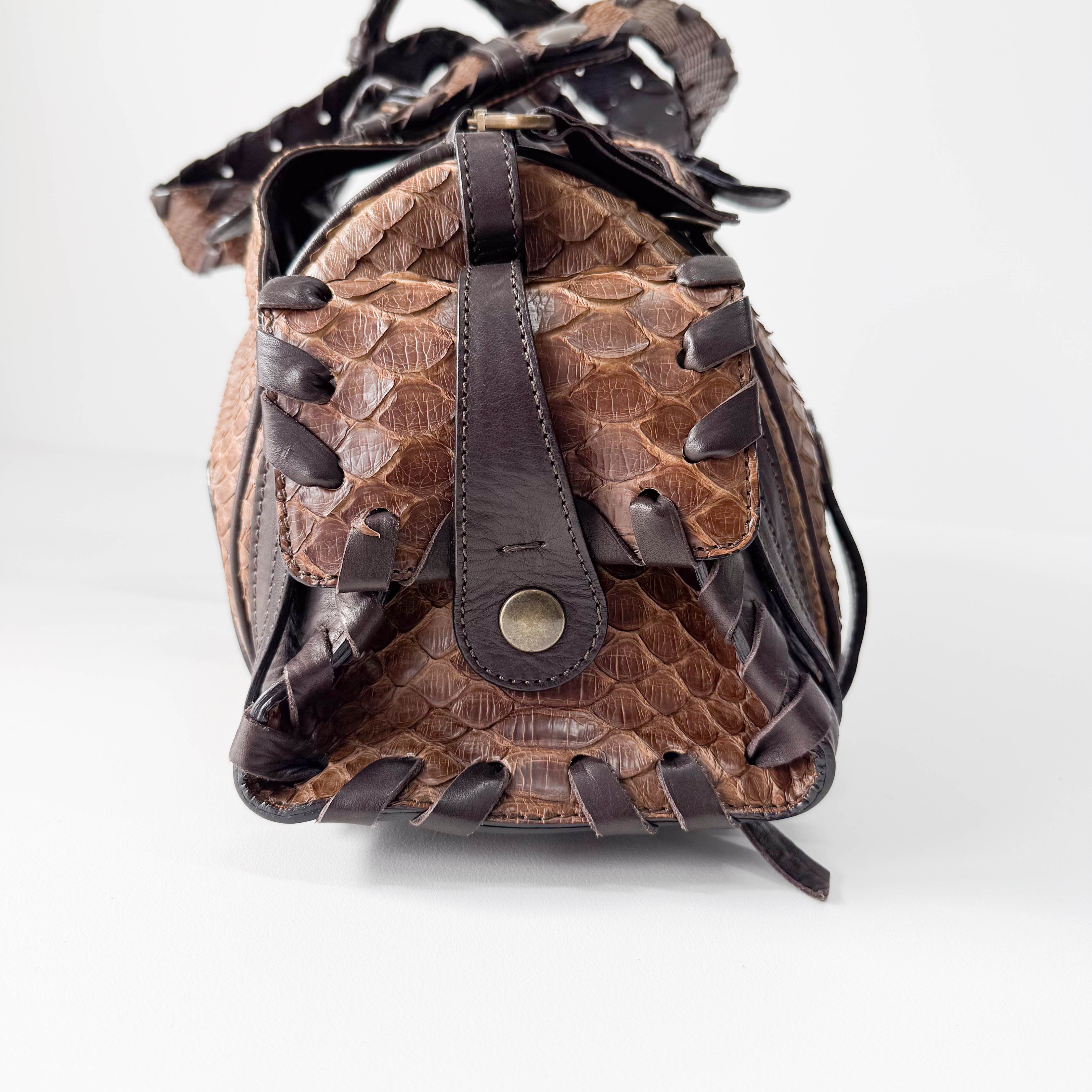 Brown Leather Shoulder Bag