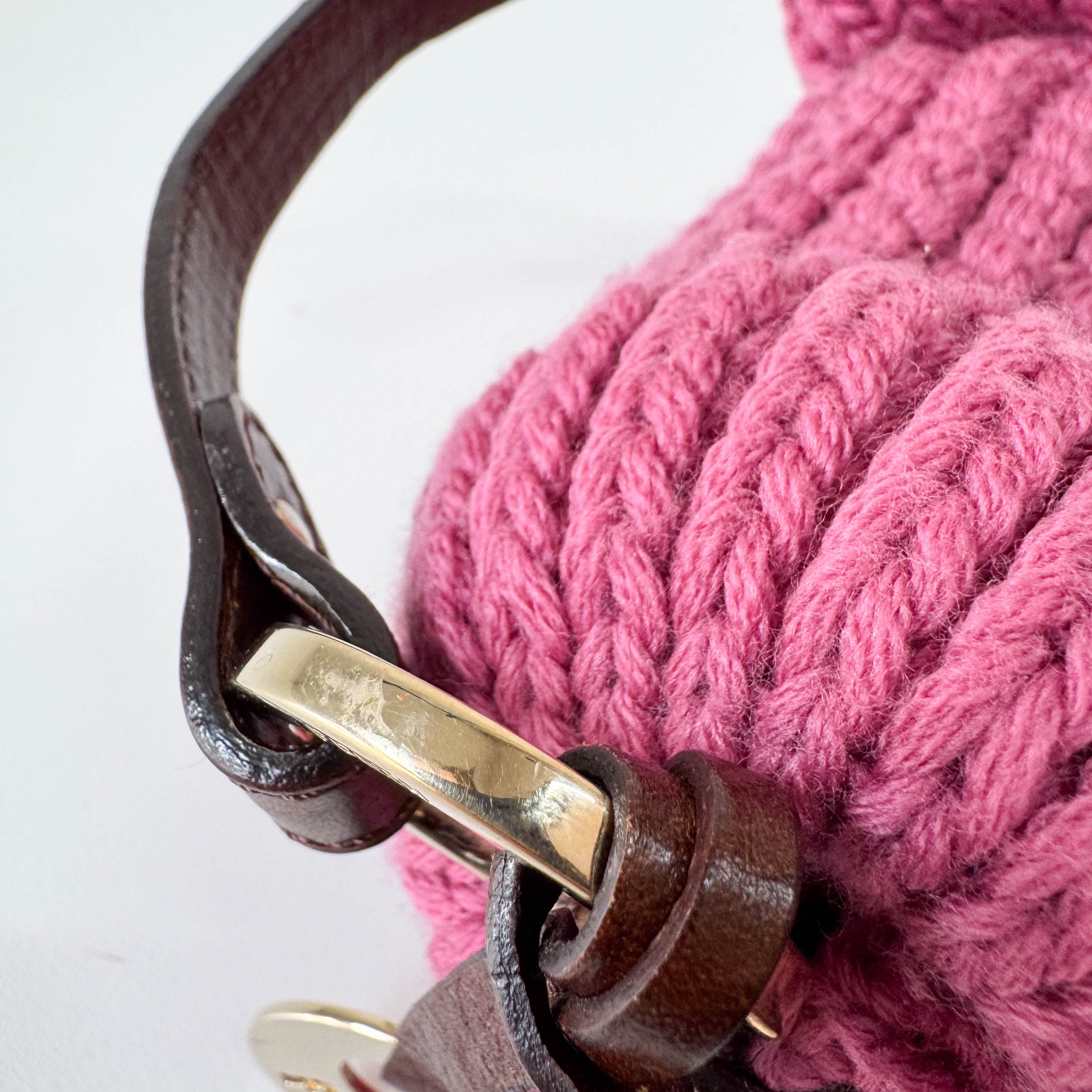 Wool Pink Mini Shoulder Bag