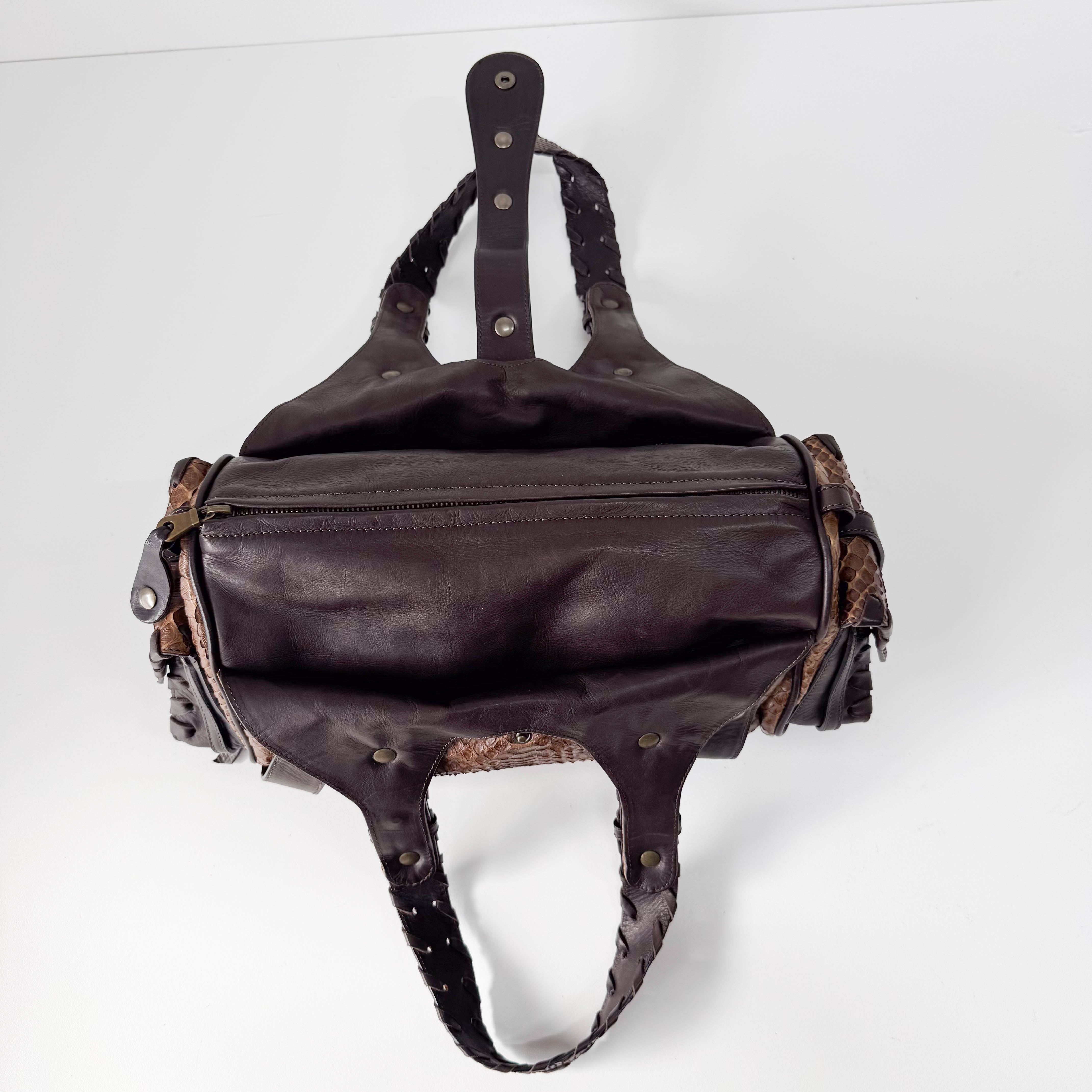 Brown Leather Shoulder Bag