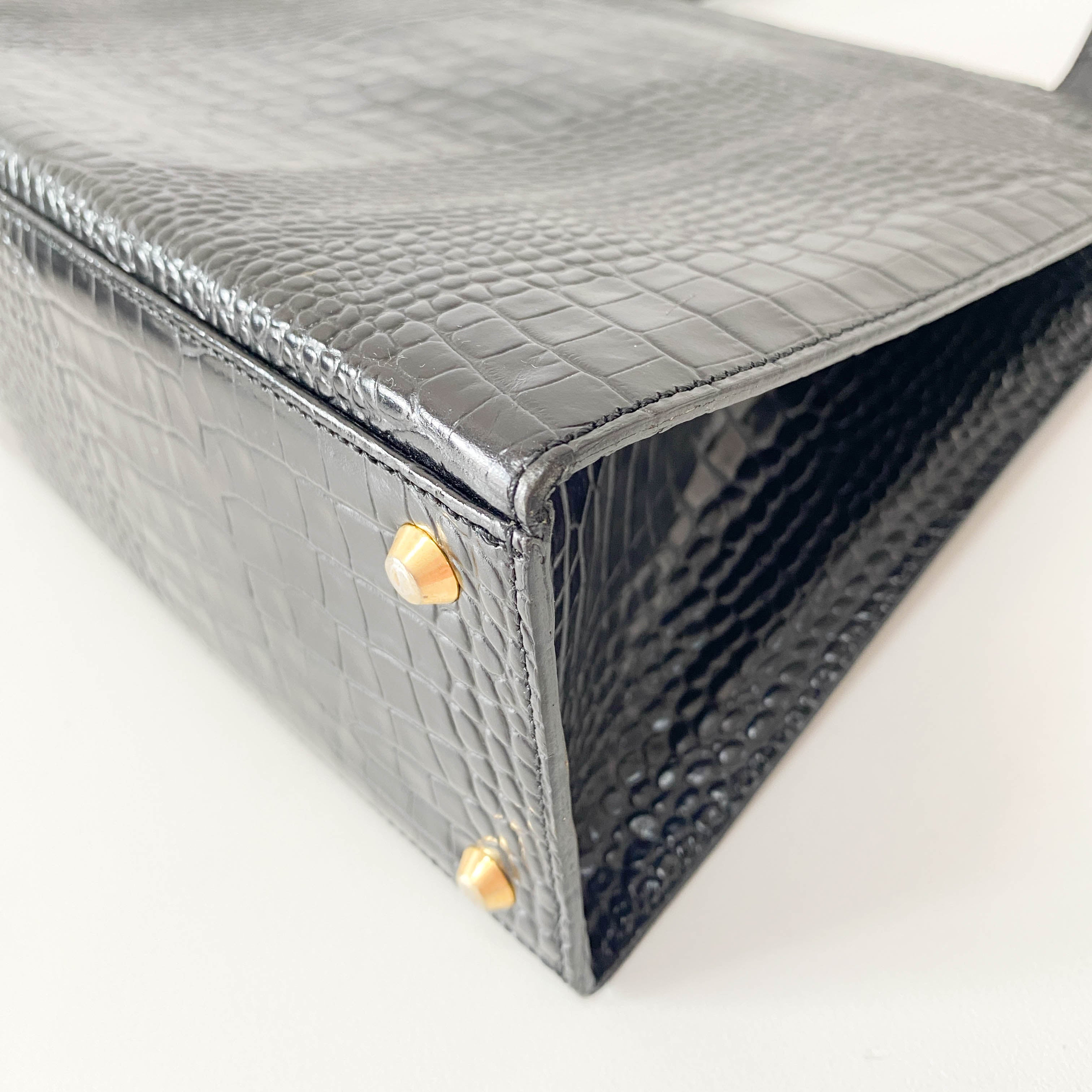 YSL Black Leather Shoulder Bag