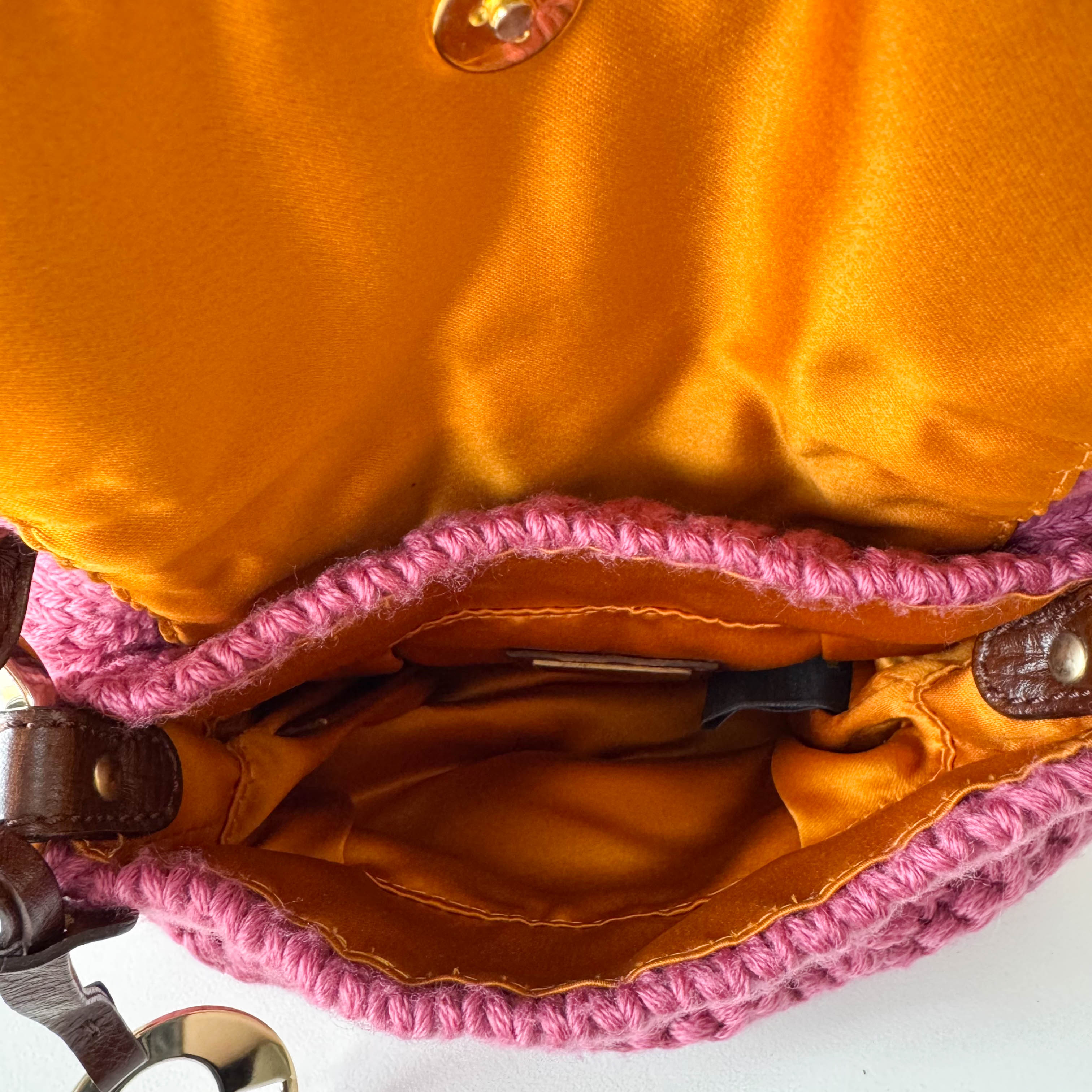 Wool Pink Mini Shoulder Bag