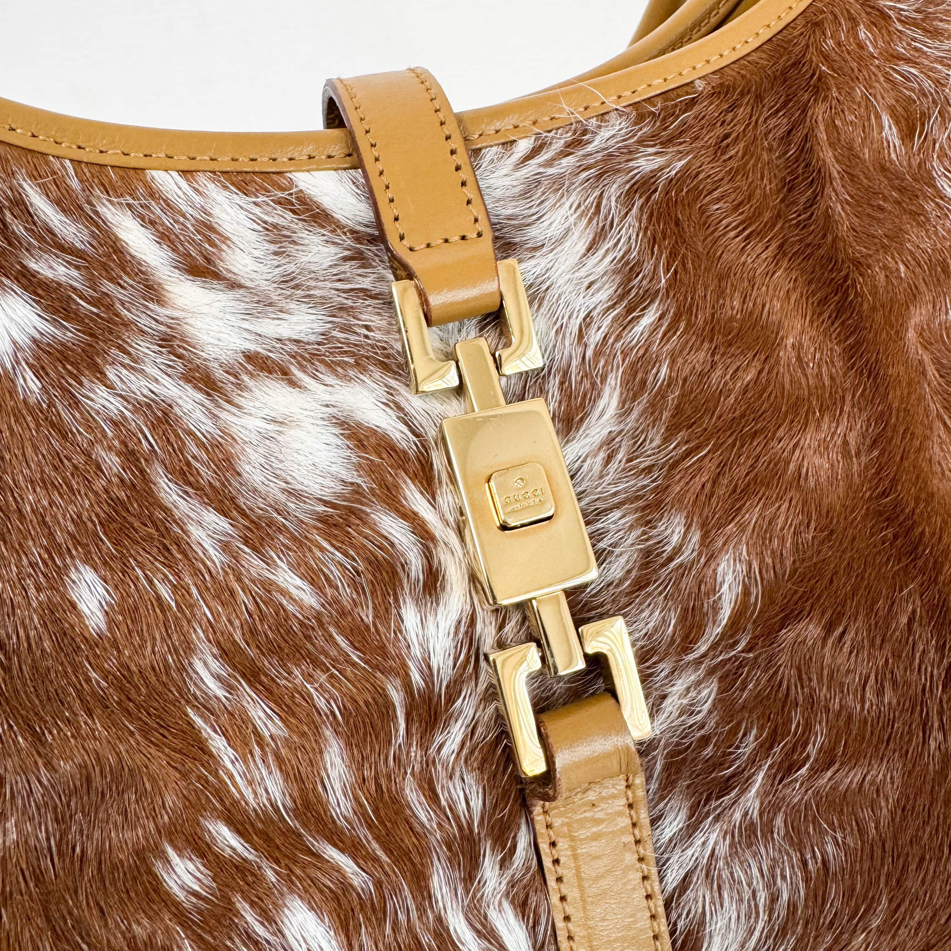 Jackie Brown Fur Shoulder Bag