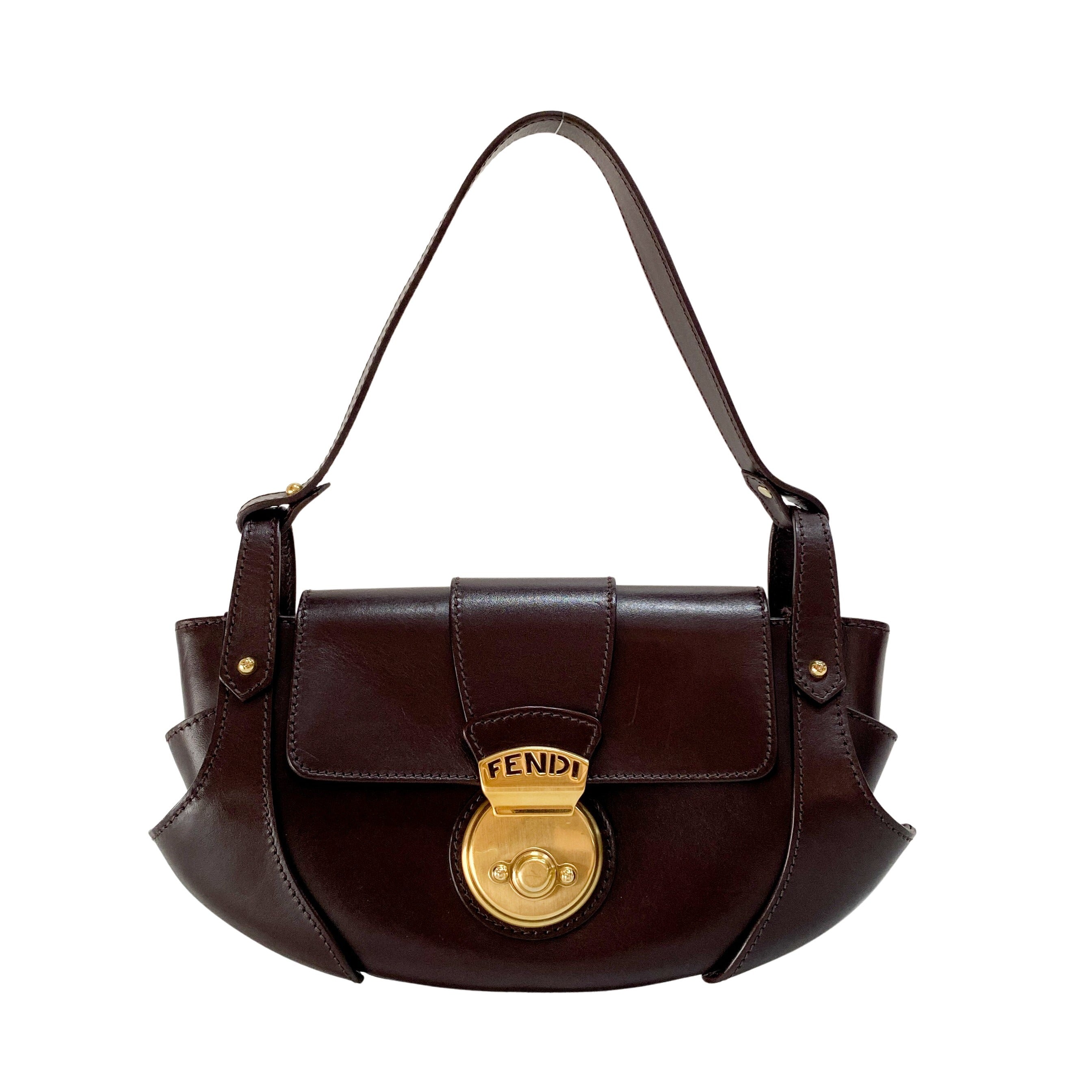 Brown Leather Shoulder Bag