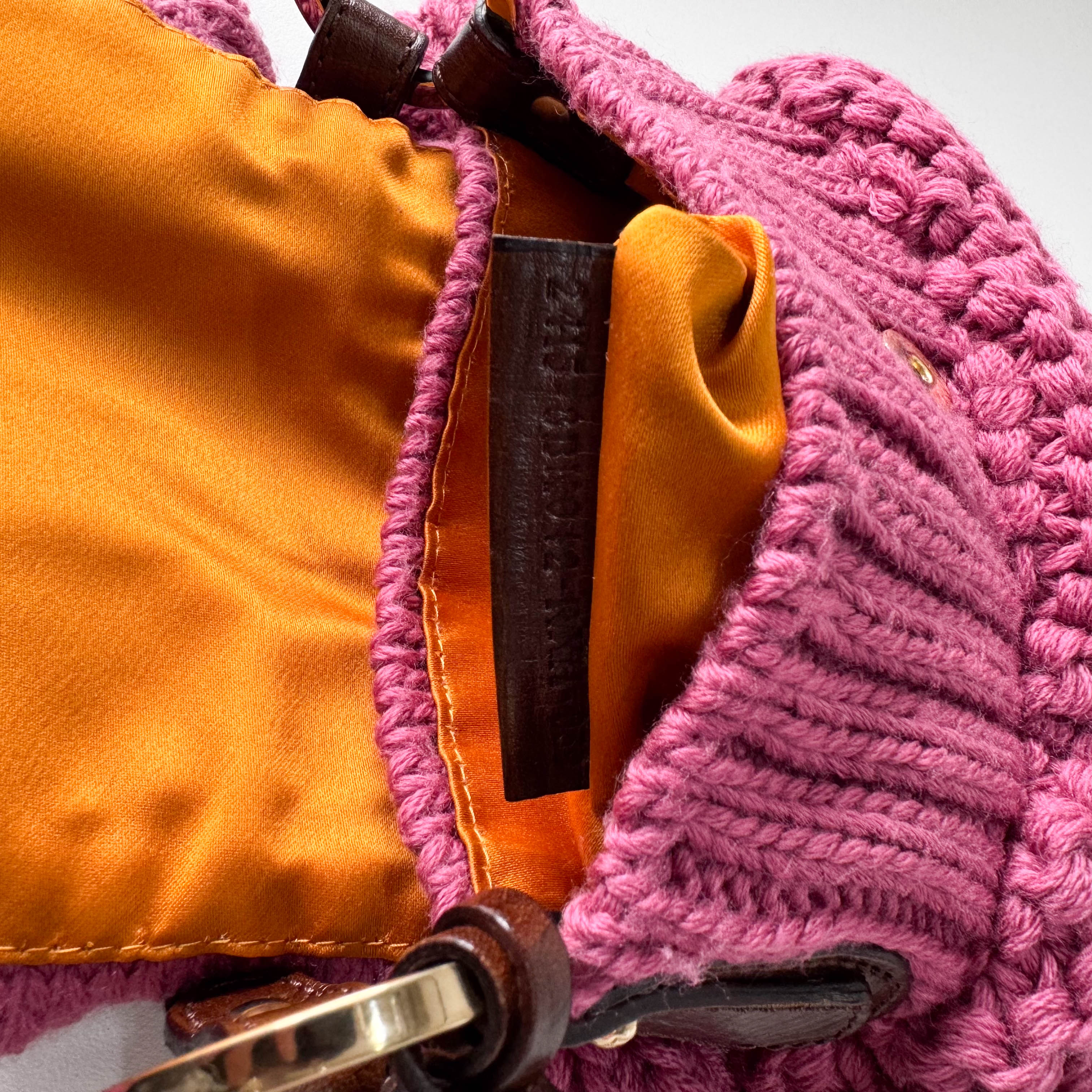 Wool Pink Mini Shoulder Bag