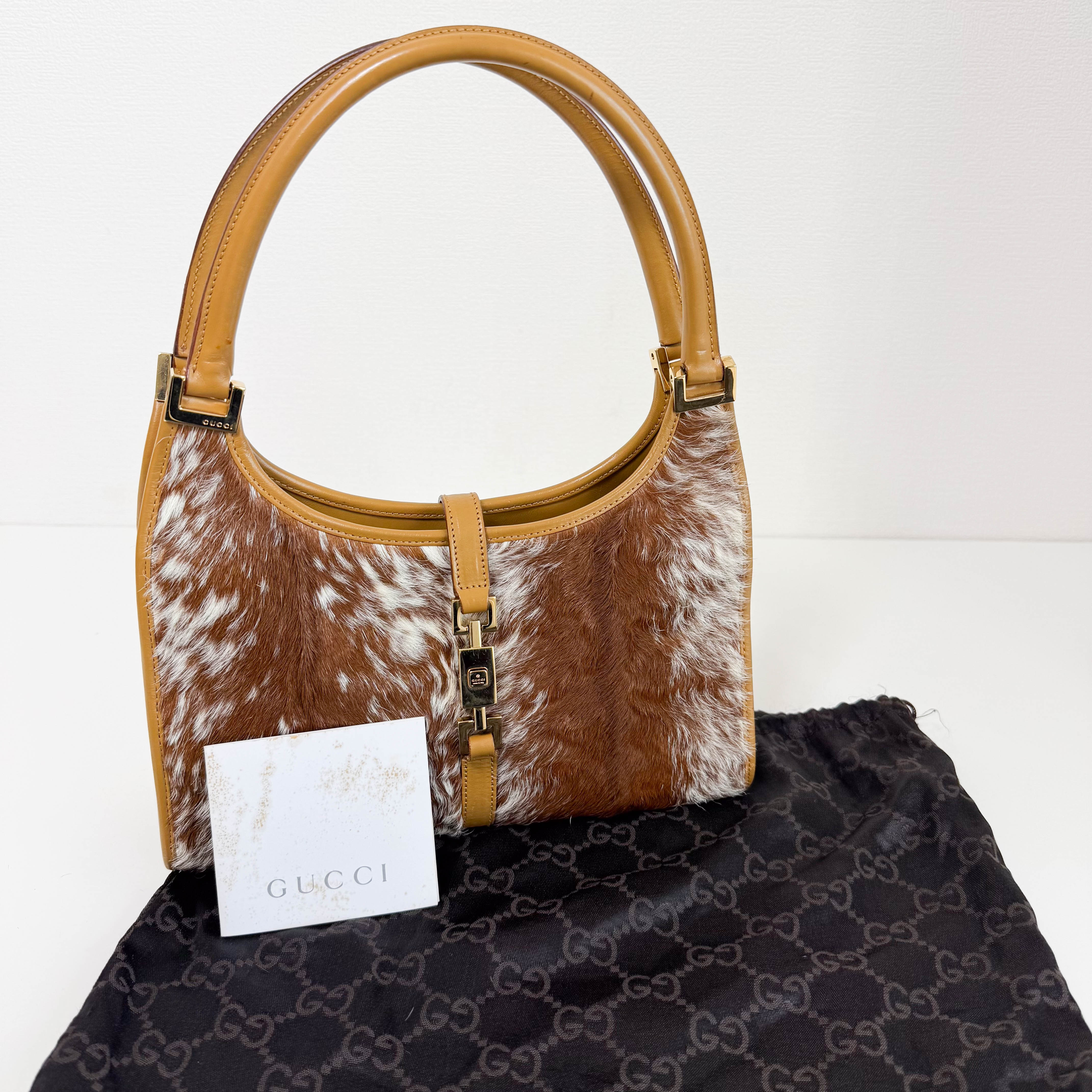 Jackie Brown Fur Shoulder Bag