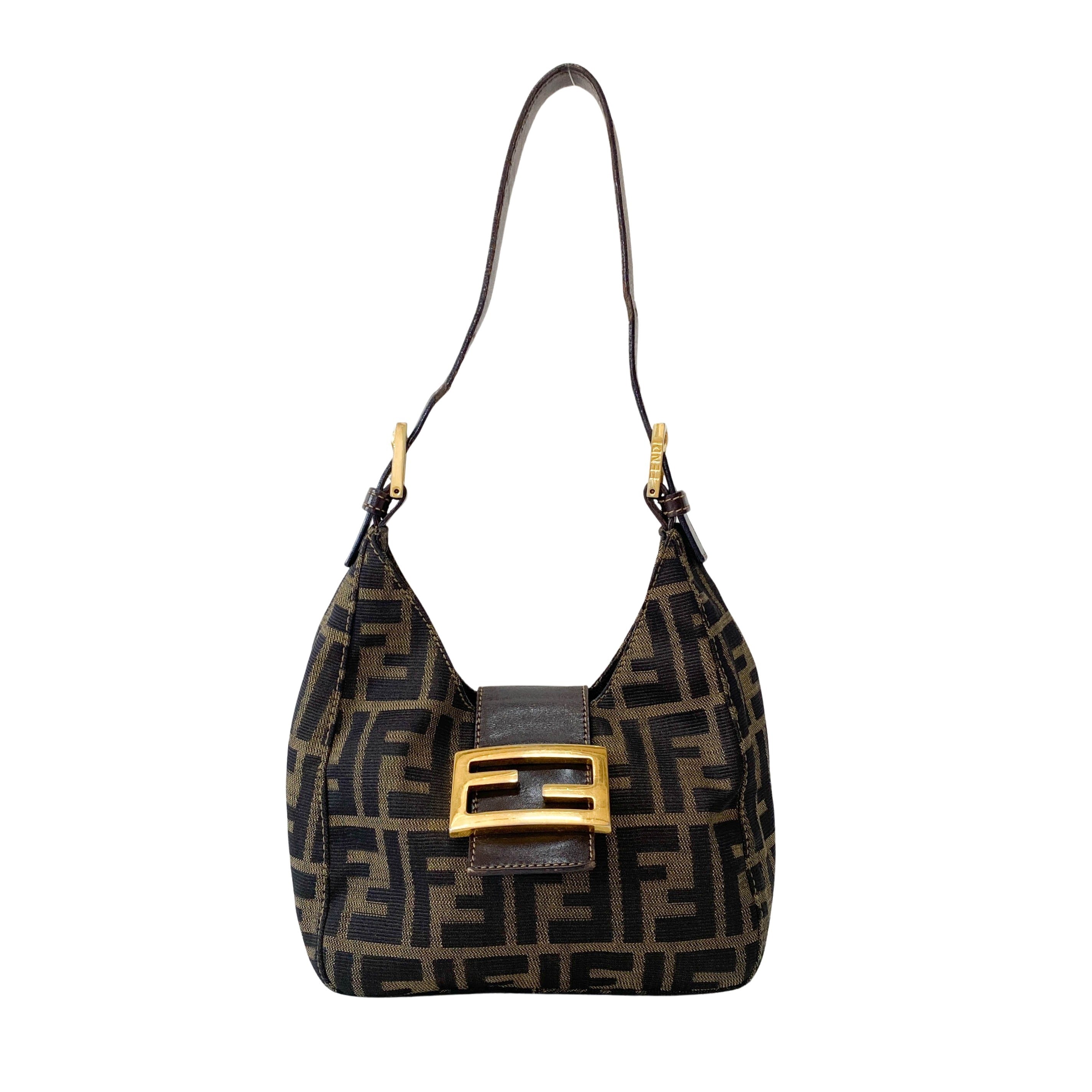 Zucca Mini Shoulder Bag with Gold Hardware
