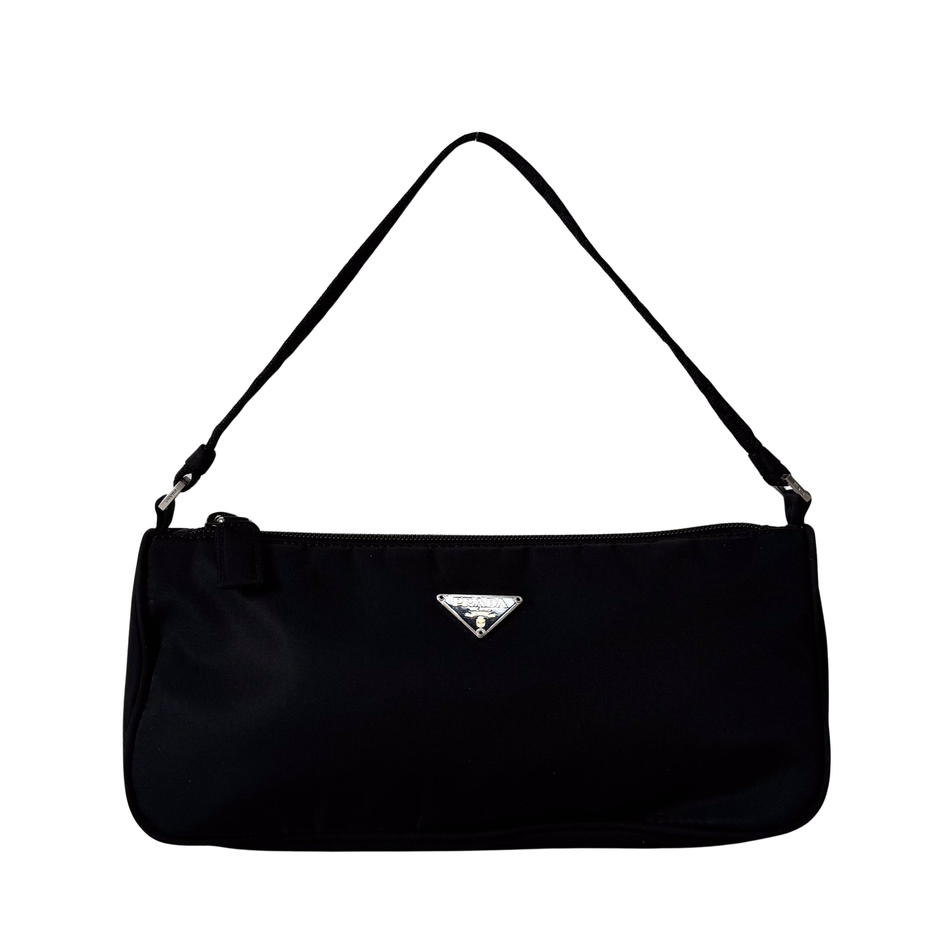 バッグ Prada Tessuto Nylon Accessory Pouch PRADA Tessuto Black Nylon Accesorie Pouch Bag – HIVE PRELOVED