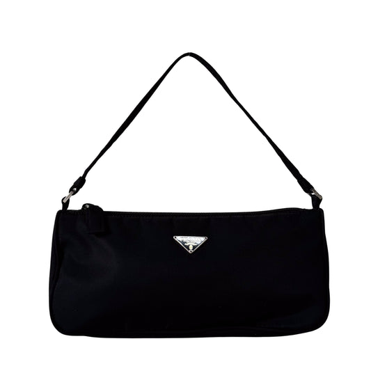 Tessuto Black Nylon Accesorie Pouch Bag