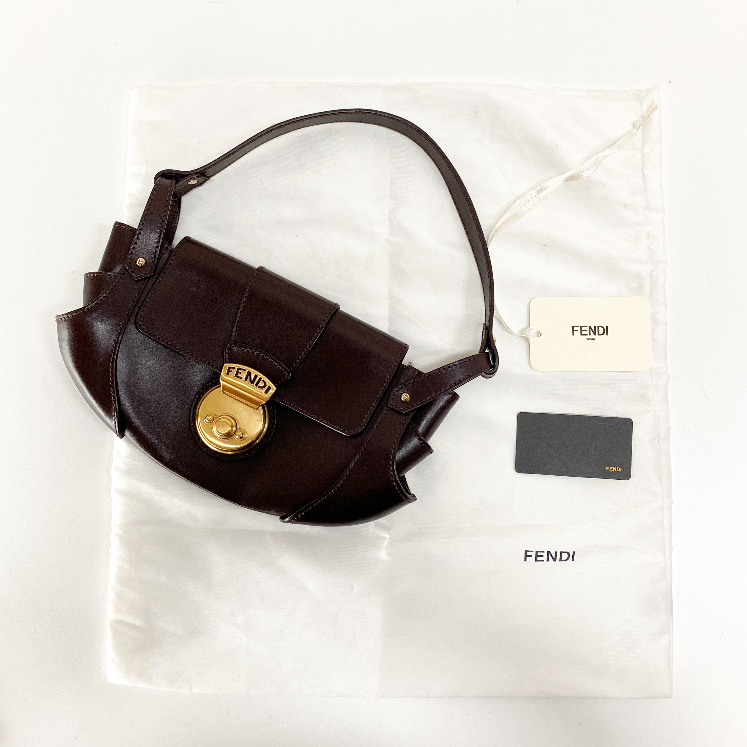 Brown Leather Shoulder Bag