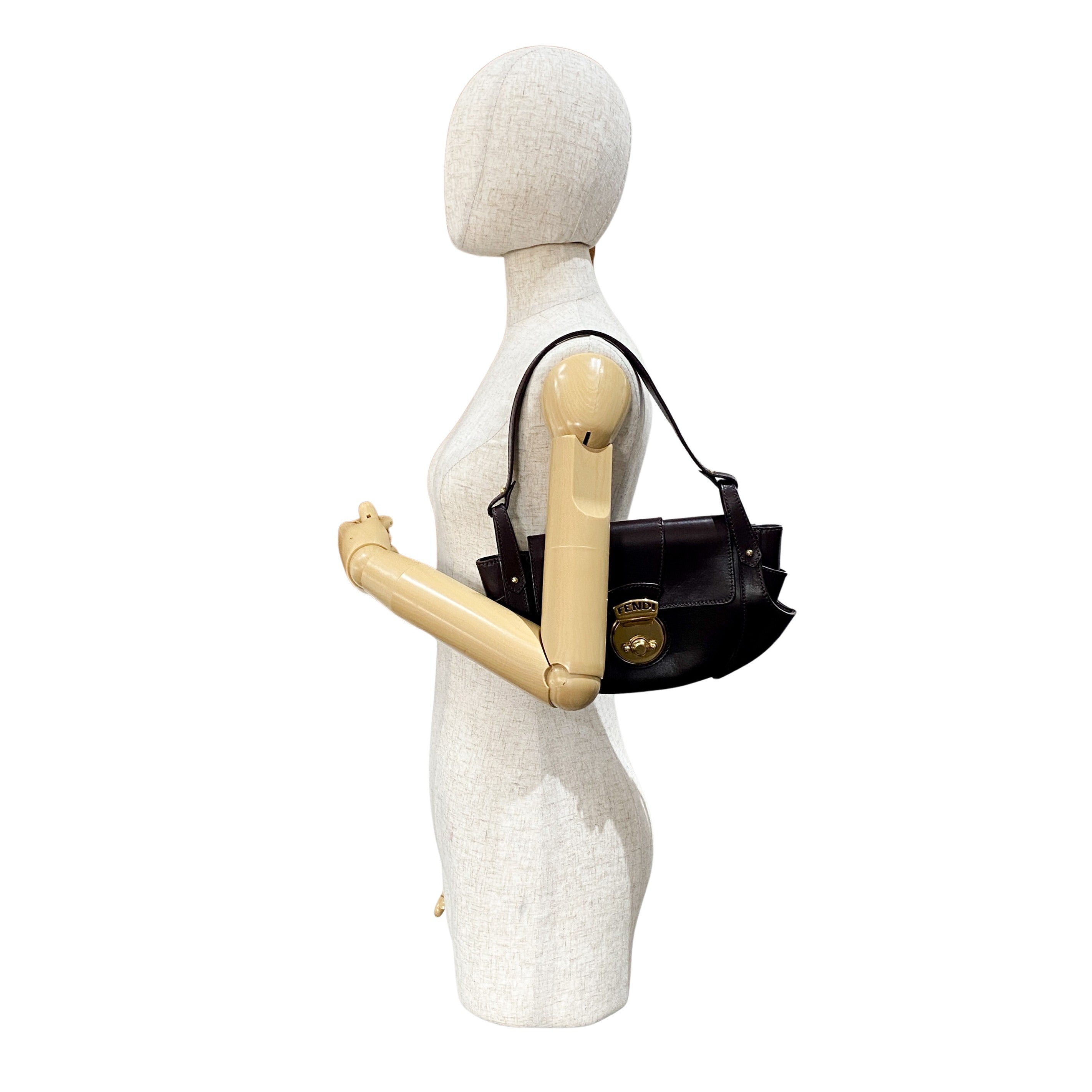 Brown Leather Shoulder Bag