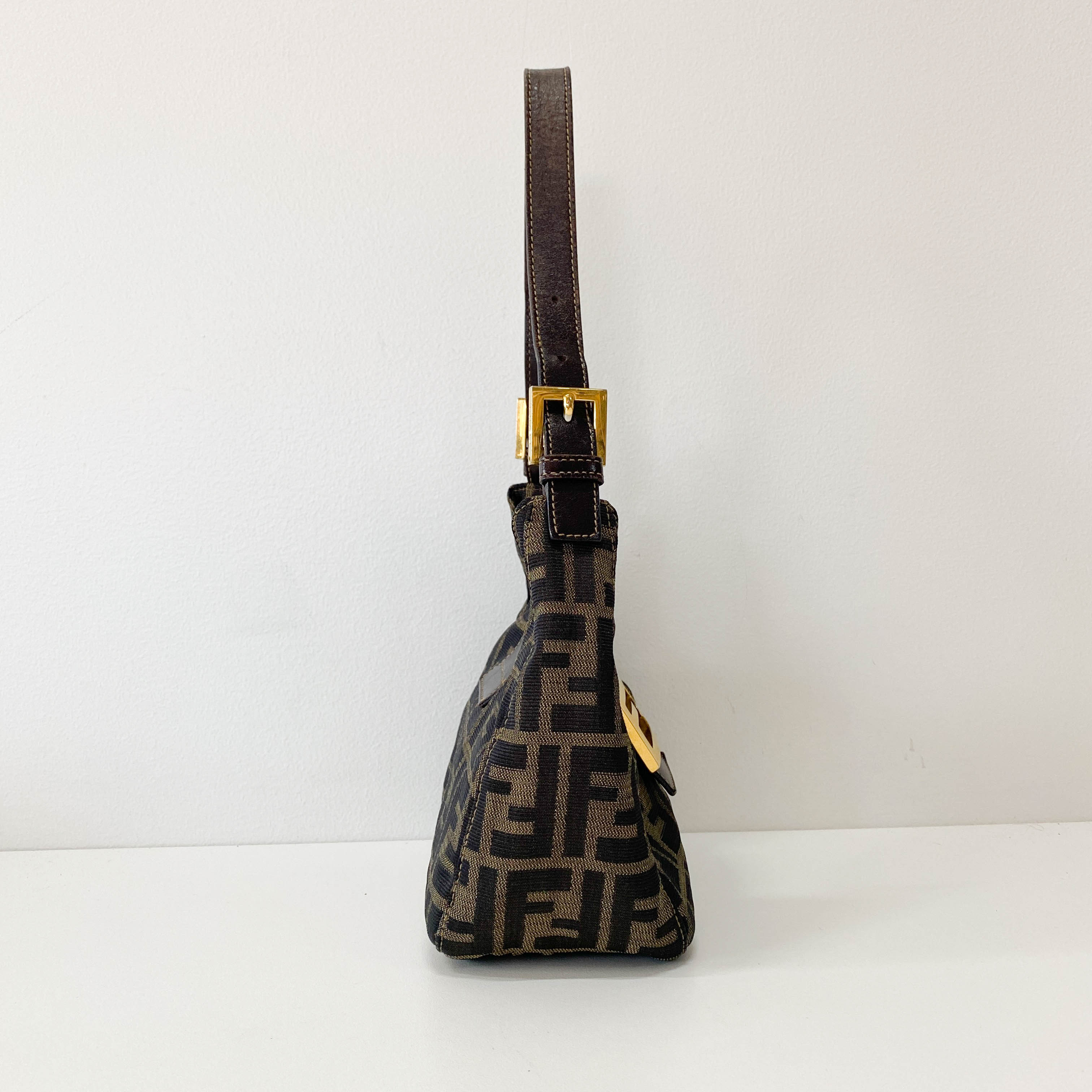 Zucca Mini Shoulder Bag with Gold Hardware