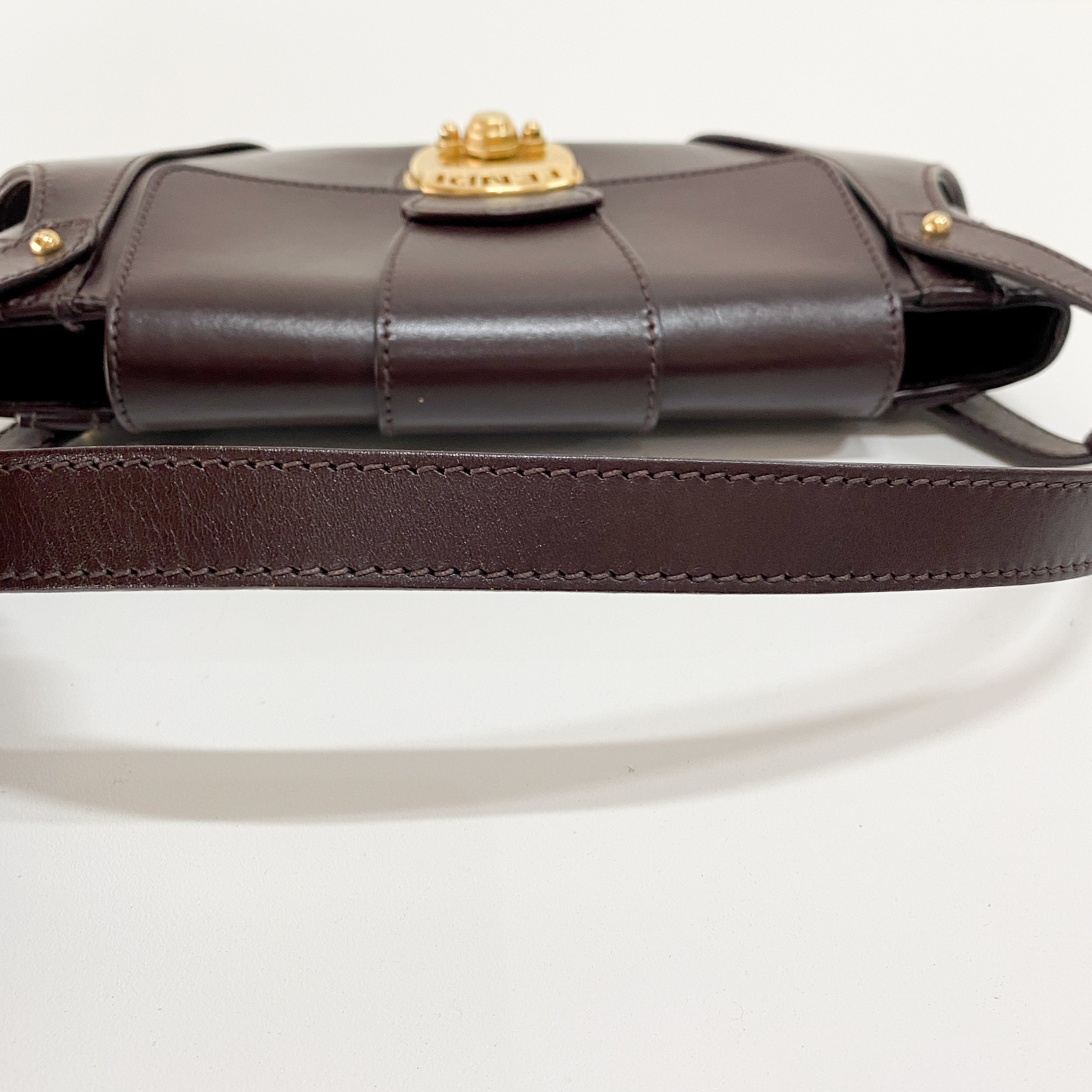Brown Leather Shoulder Bag
