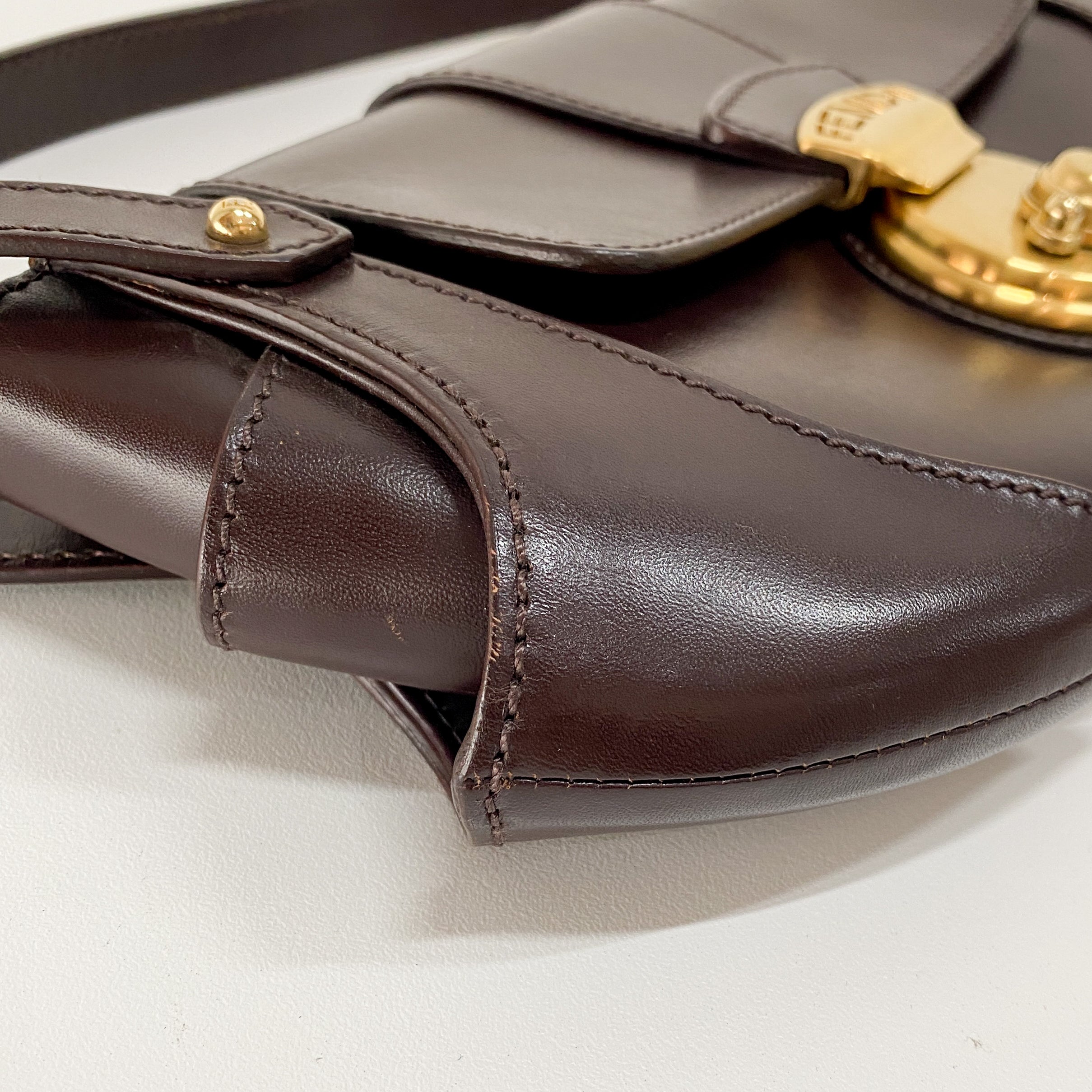 Brown Leather Shoulder Bag