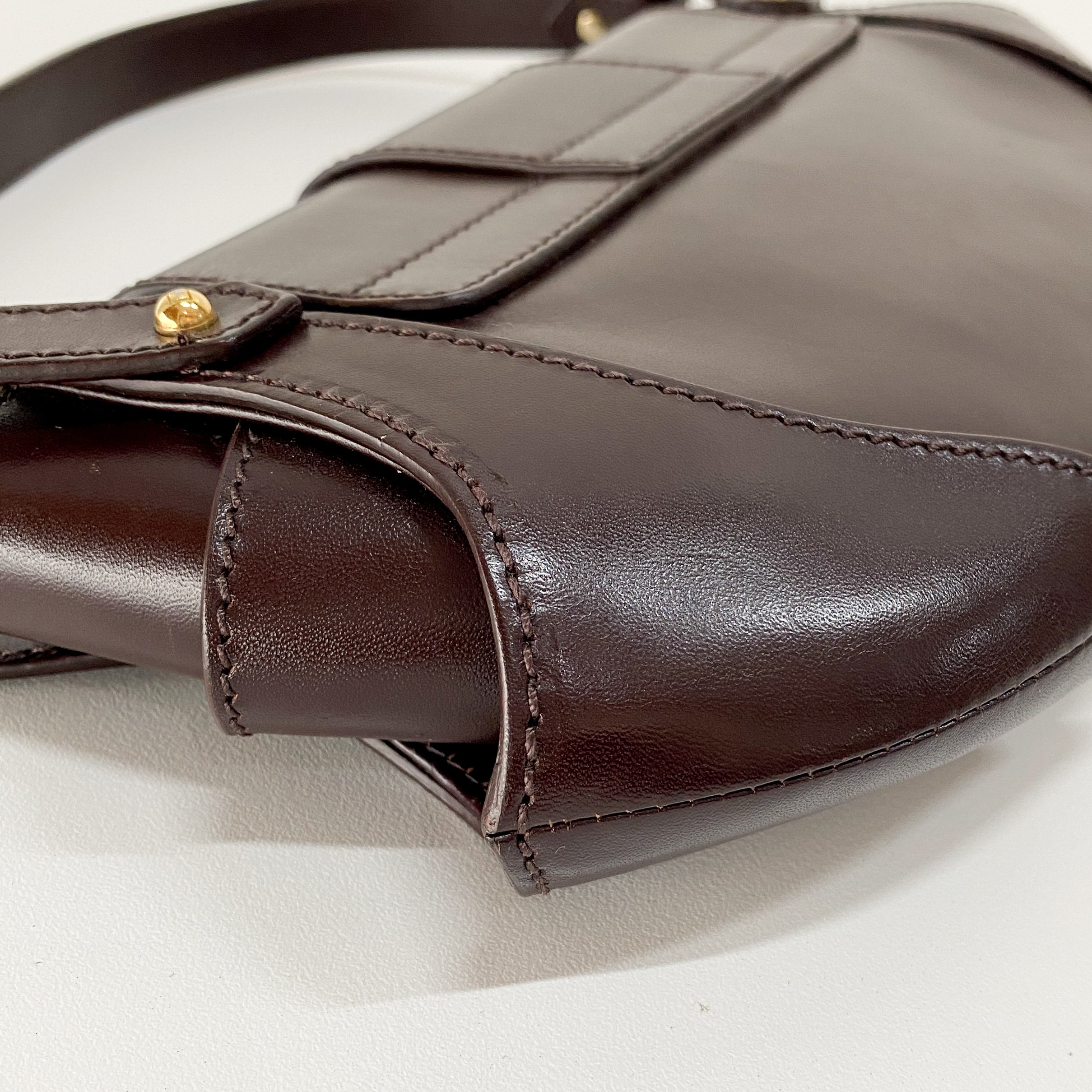 Brown Leather Shoulder Bag