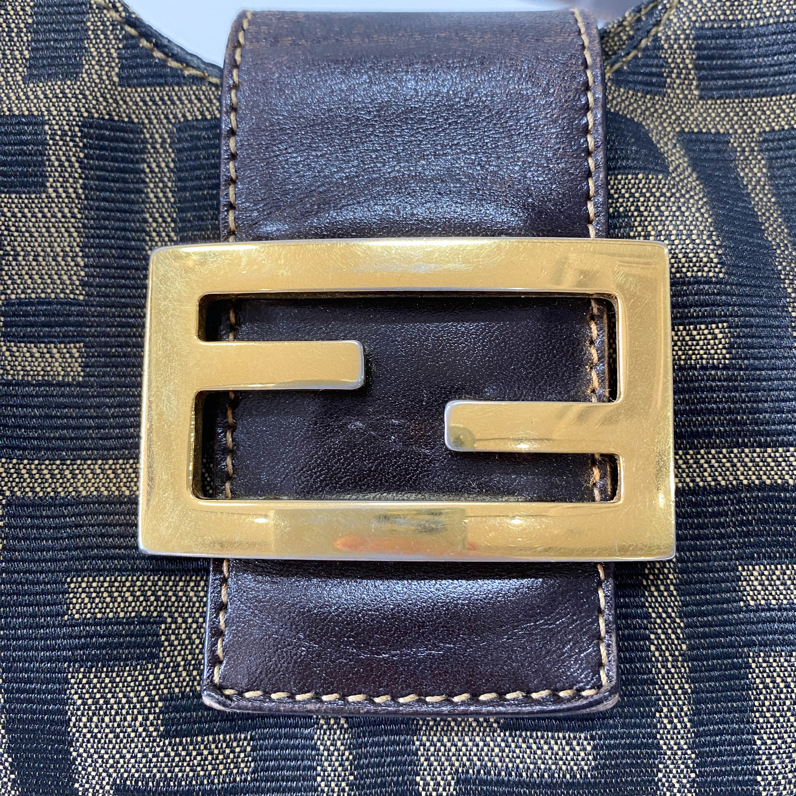 Zucca Mini Shoulder Bag with Gold Hardware