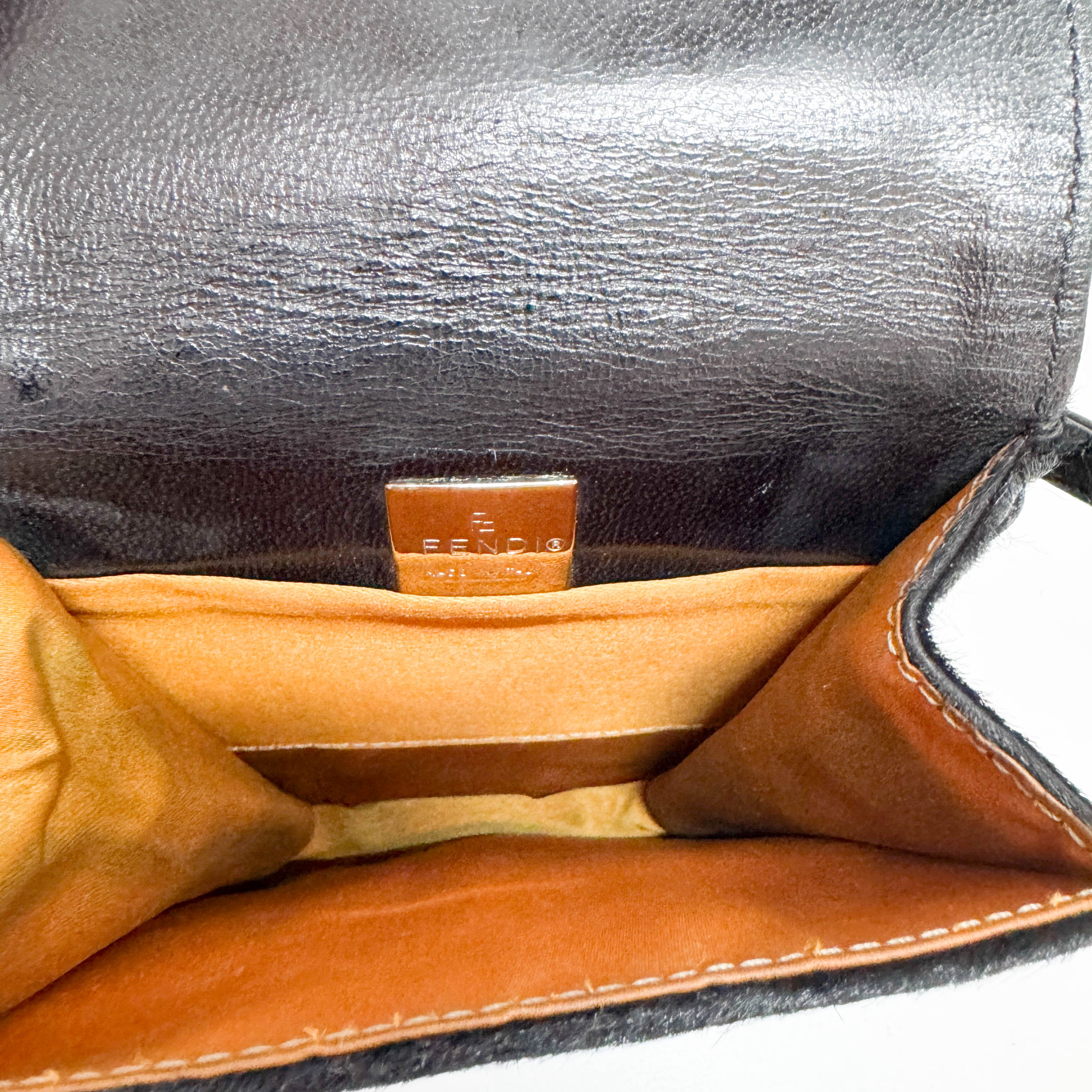 Mini Black Pony Hair Crossbody Bag