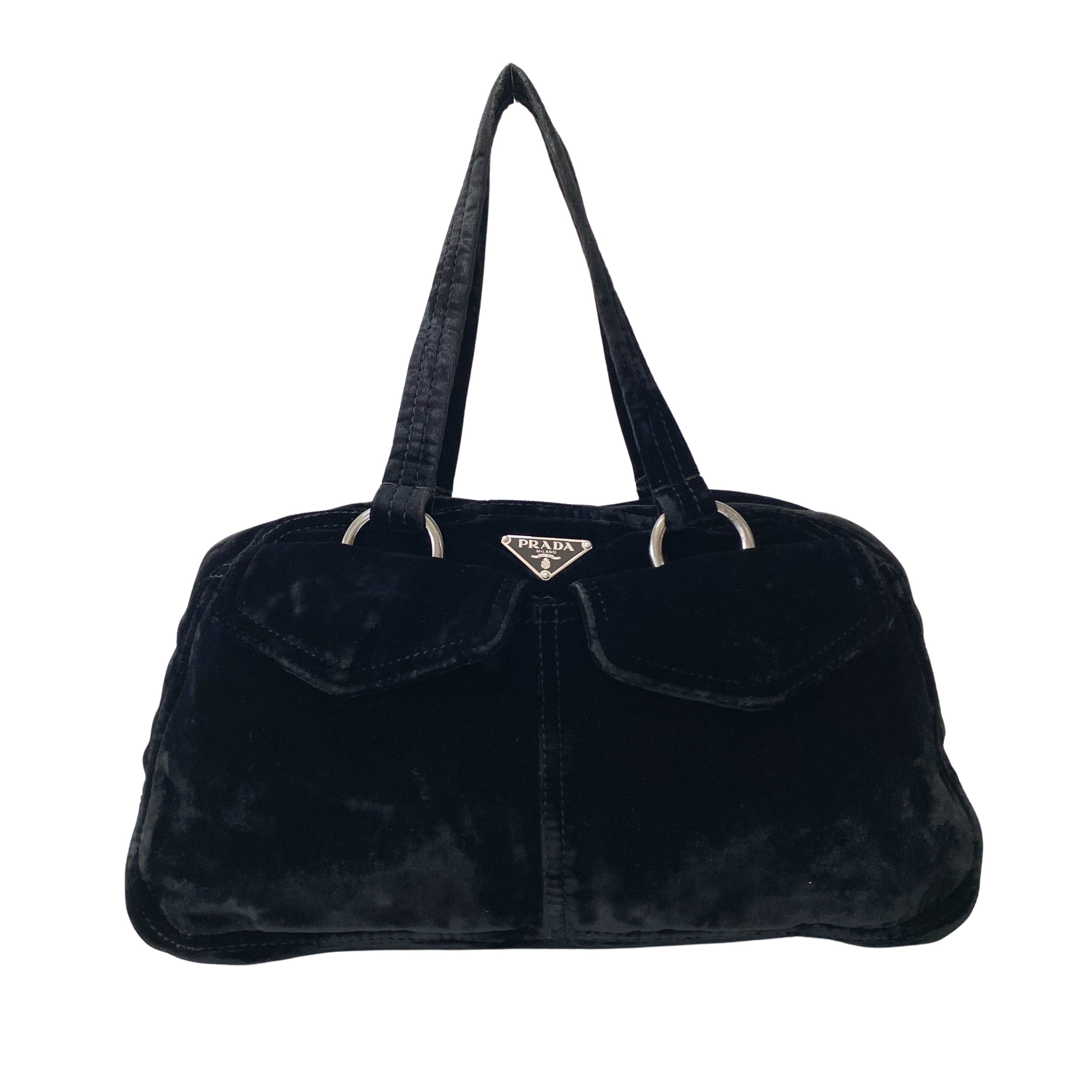 Black Velvet Bowling Bag