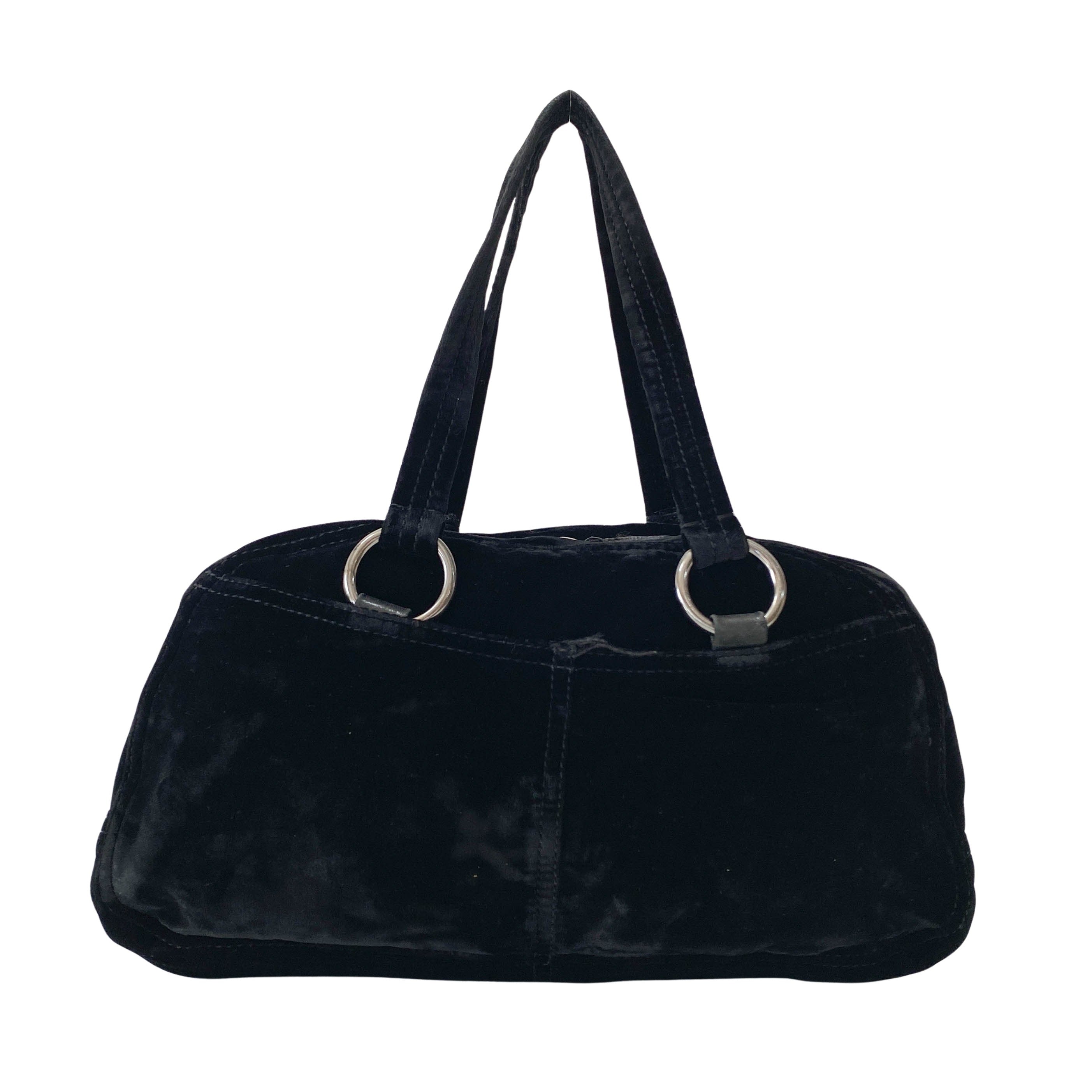 Black Velvet Bowling Bag