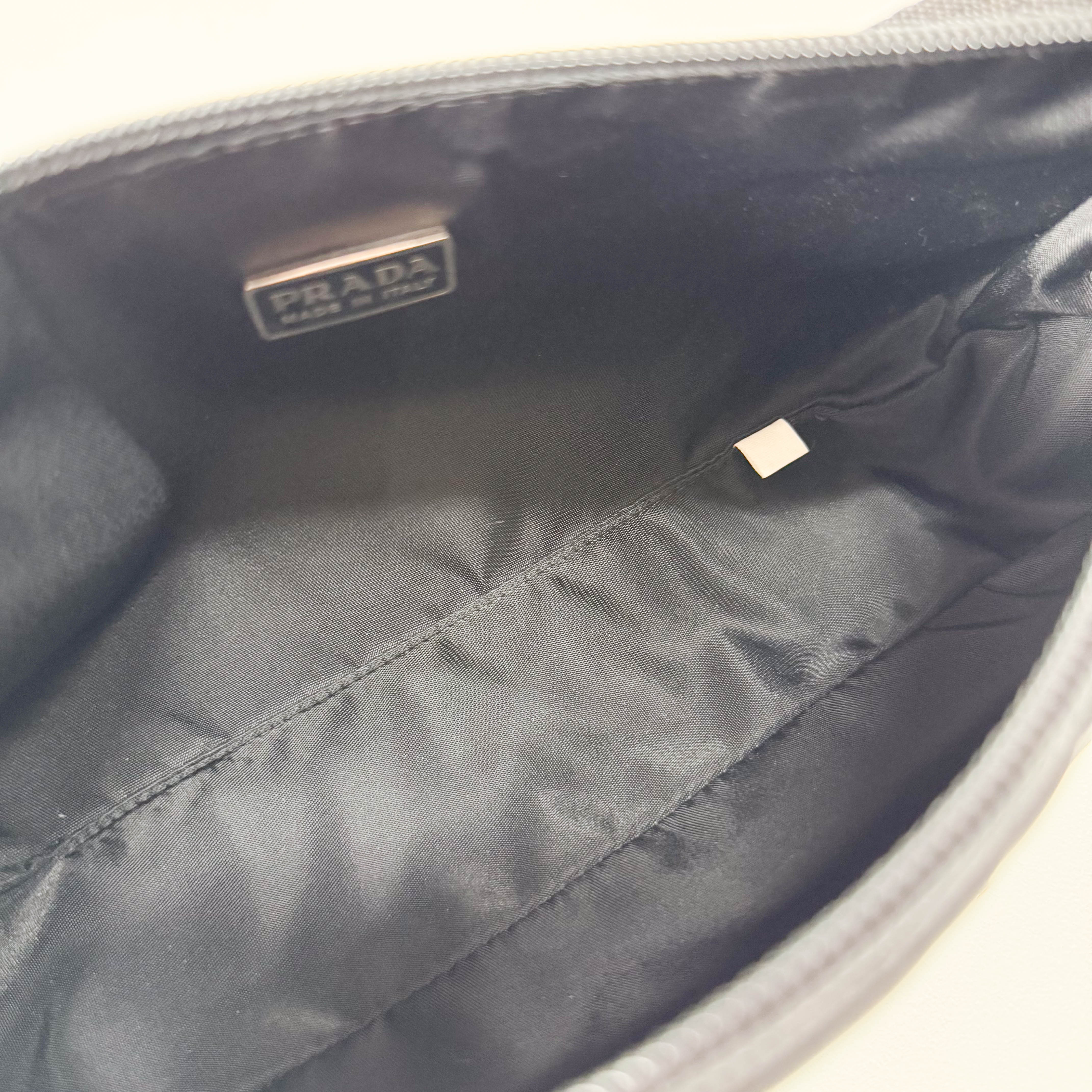 Tessuto Black Nylon Accesorie Pouch Bag