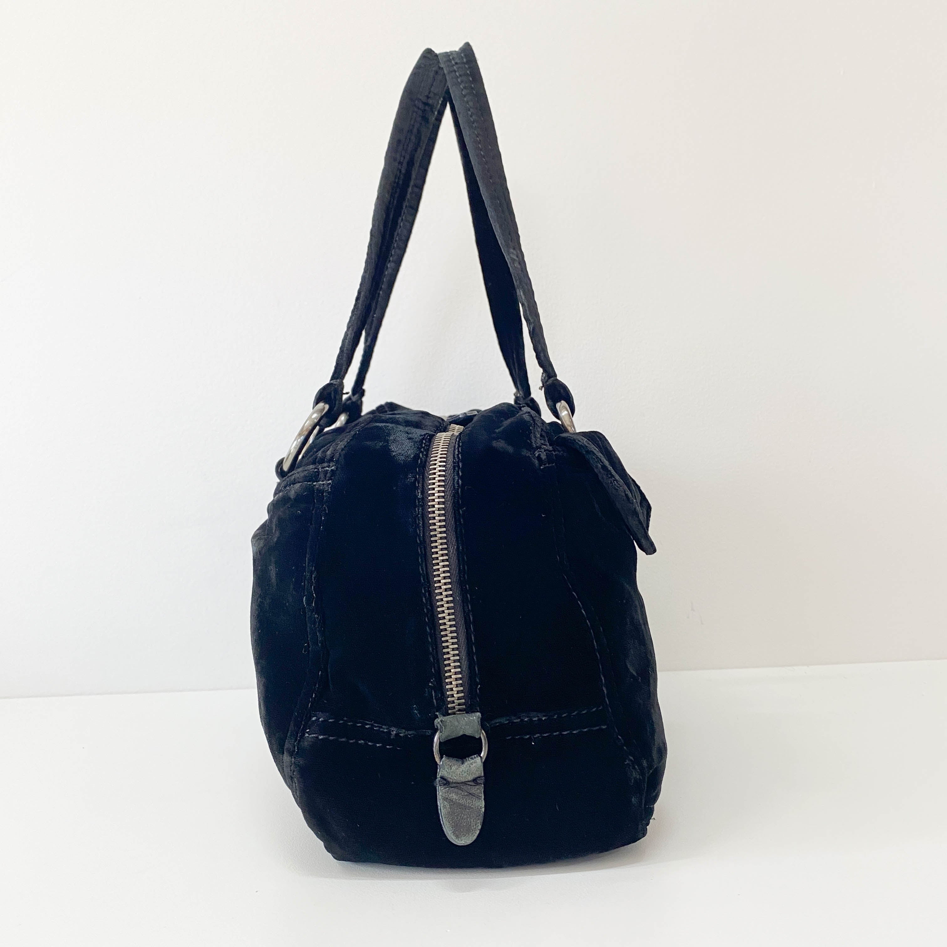 Black Velvet Bowling Bag