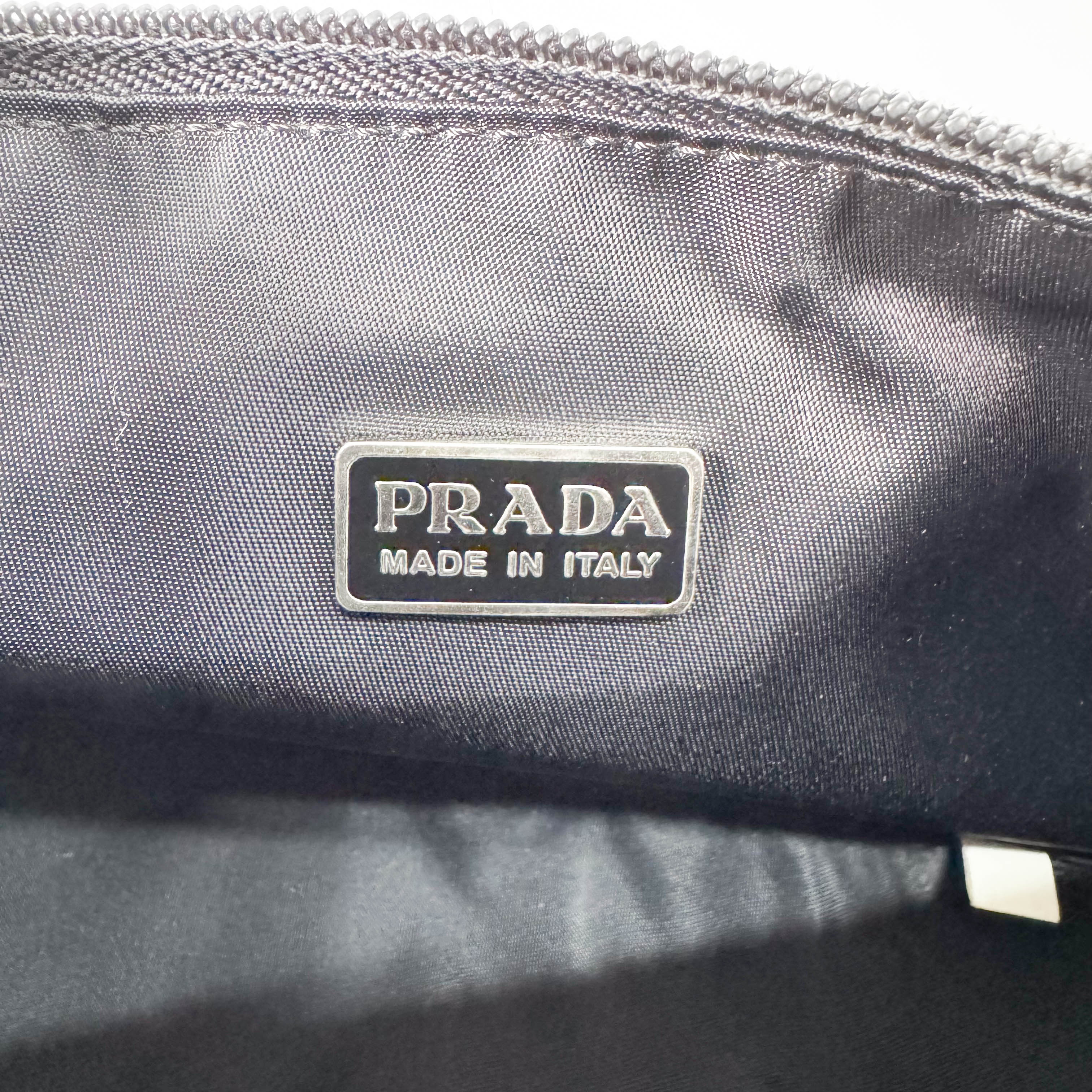 Tessuto Black Nylon Accesorie Pouch Bag